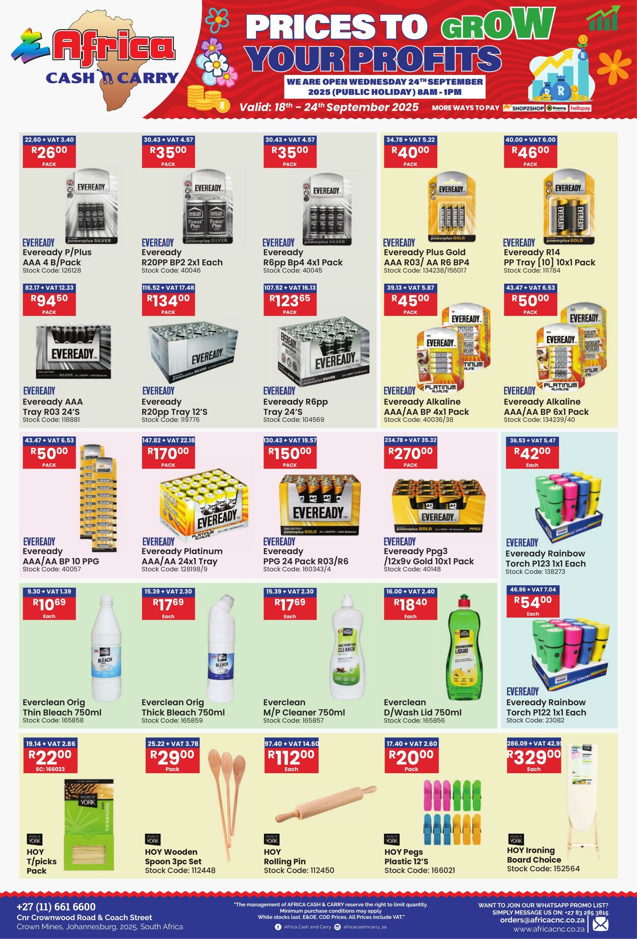 Special Africa Cash&Carry 18.09.2025 - 24.09.2025