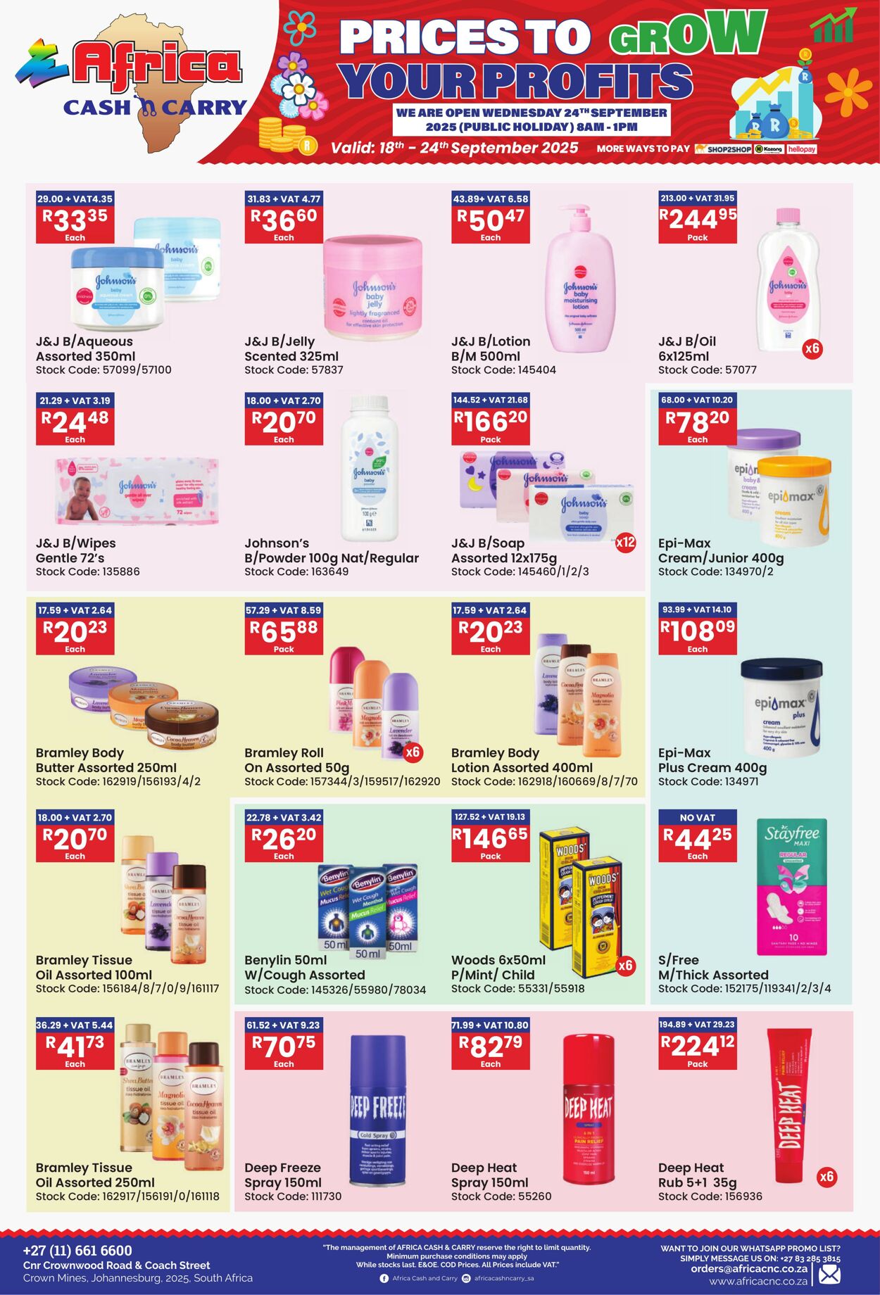Special Africa Cash&Carry 18.09.2025 - 24.09.2025