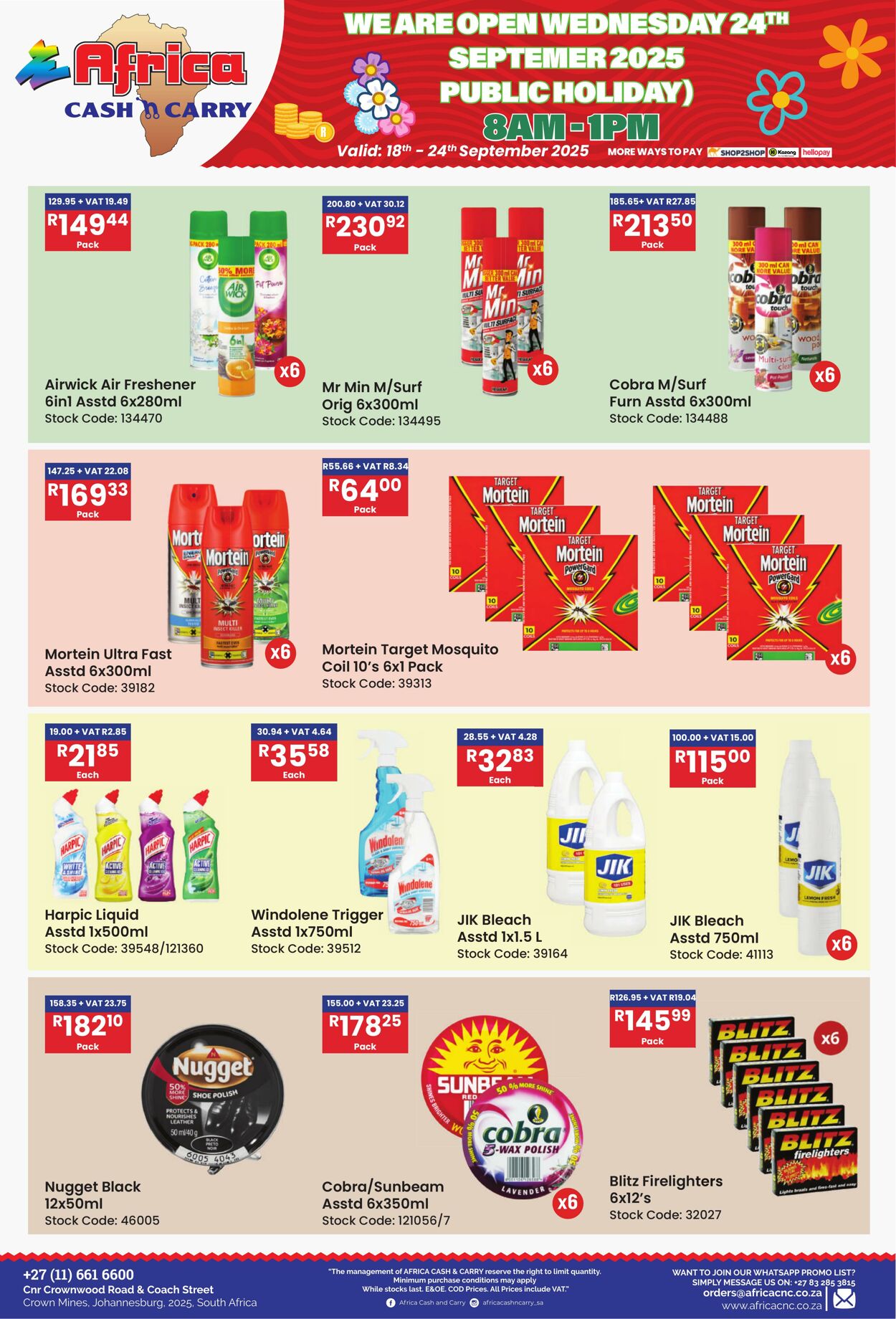Special Africa Cash&Carry 18.09.2025 - 24.09.2025