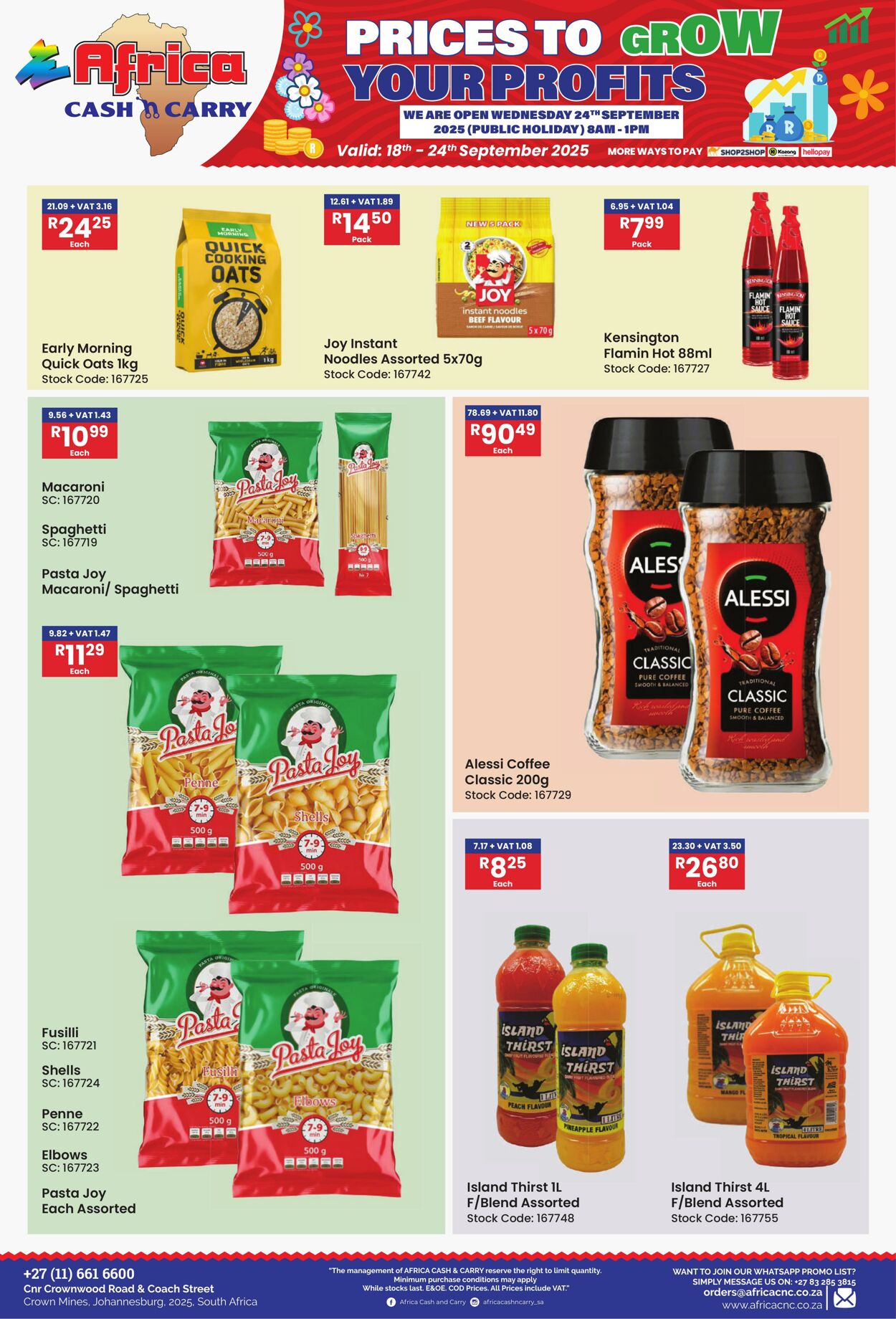 Special Africa Cash&Carry 18.09.2025 - 24.09.2025