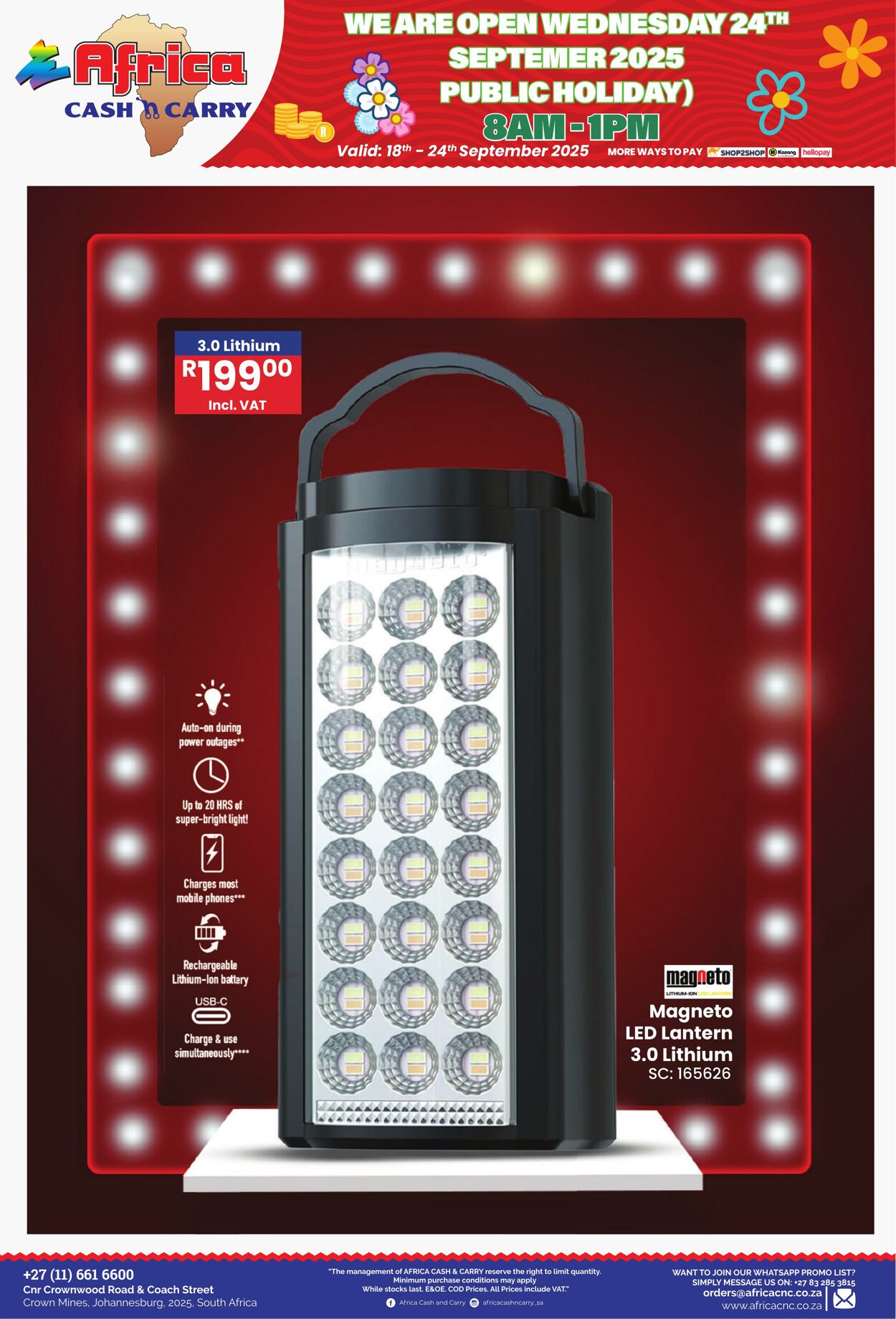 Special Africa Cash&Carry 18.09.2025 - 24.09.2025