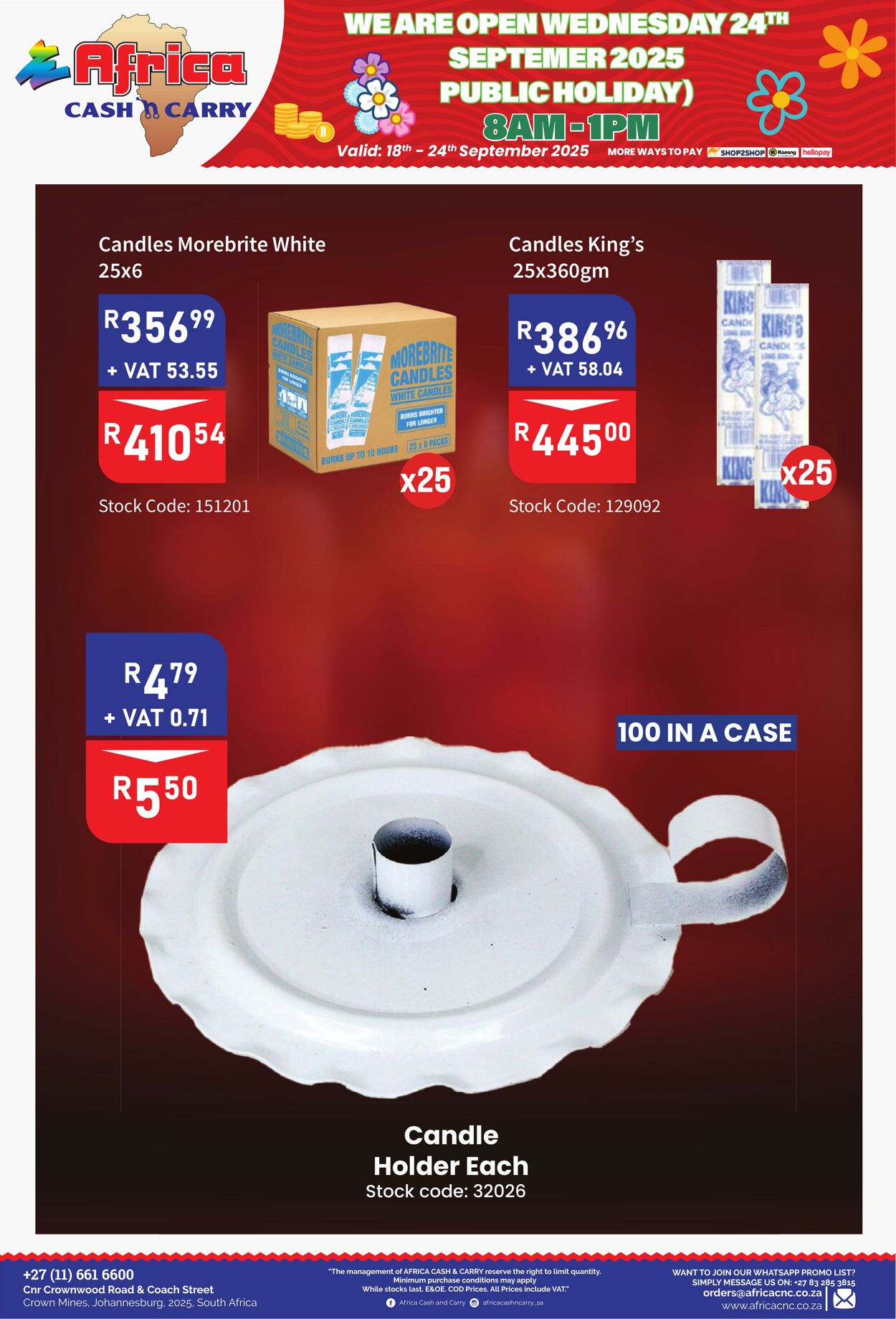 Special Africa Cash&Carry 18.09.2025 - 24.09.2025