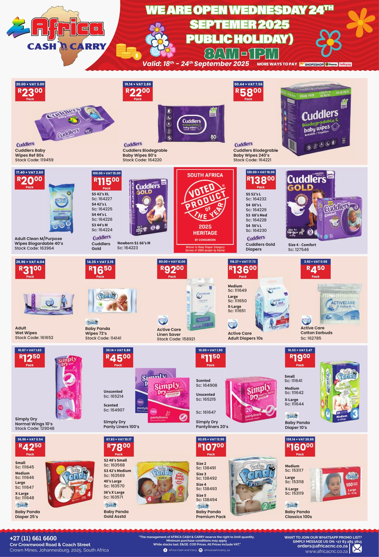 Special Africa Cash&Carry 18.09.2025 - 24.09.2025