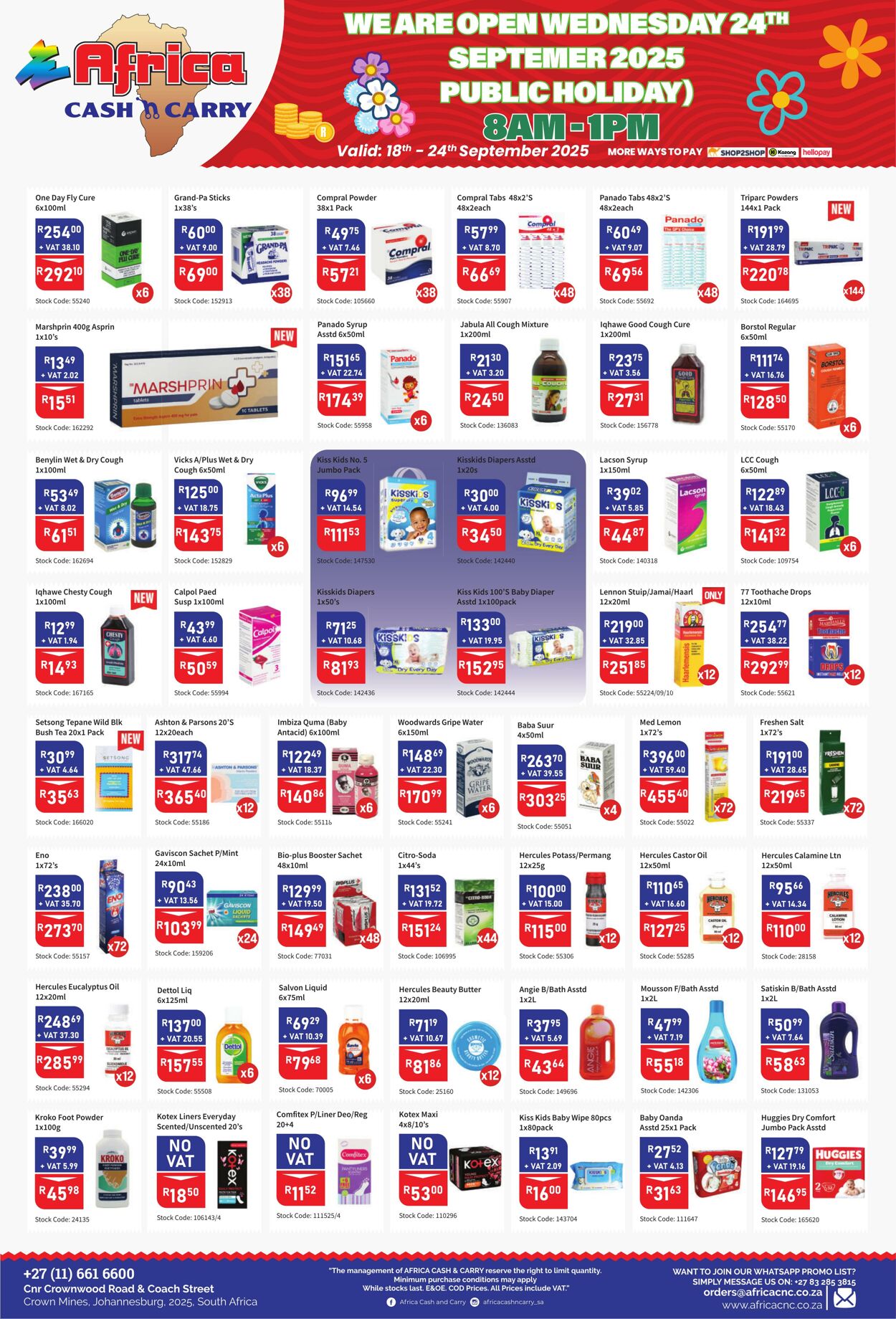 Special Africa Cash&Carry 18.09.2025 - 24.09.2025