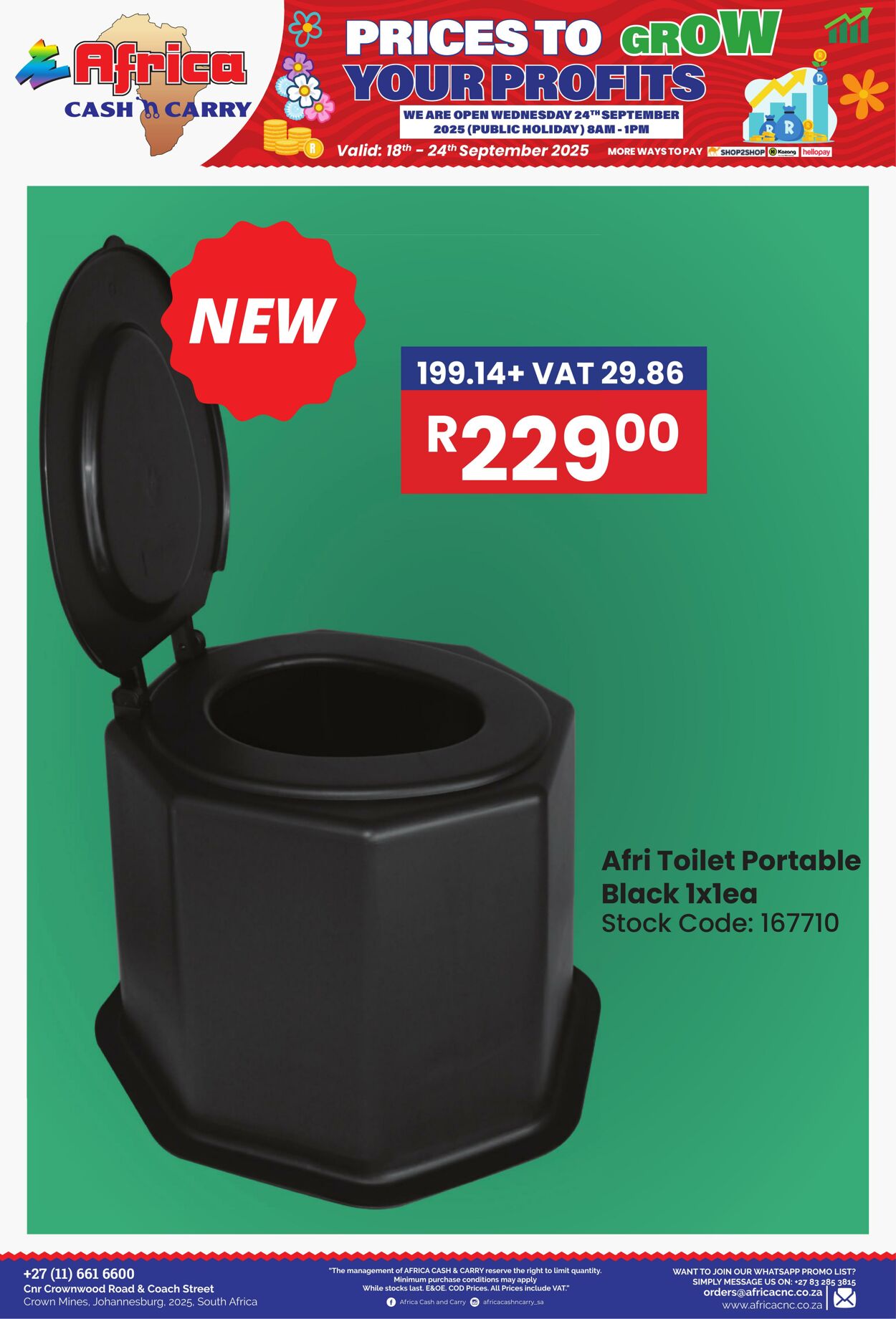 Special Africa Cash&Carry 18.09.2025 - 24.09.2025
