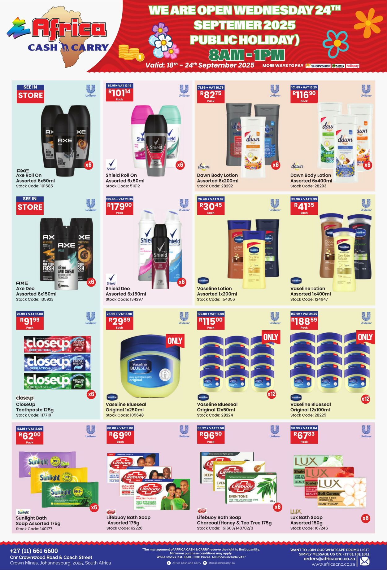 Special Africa Cash&Carry 18.09.2025 - 24.09.2025