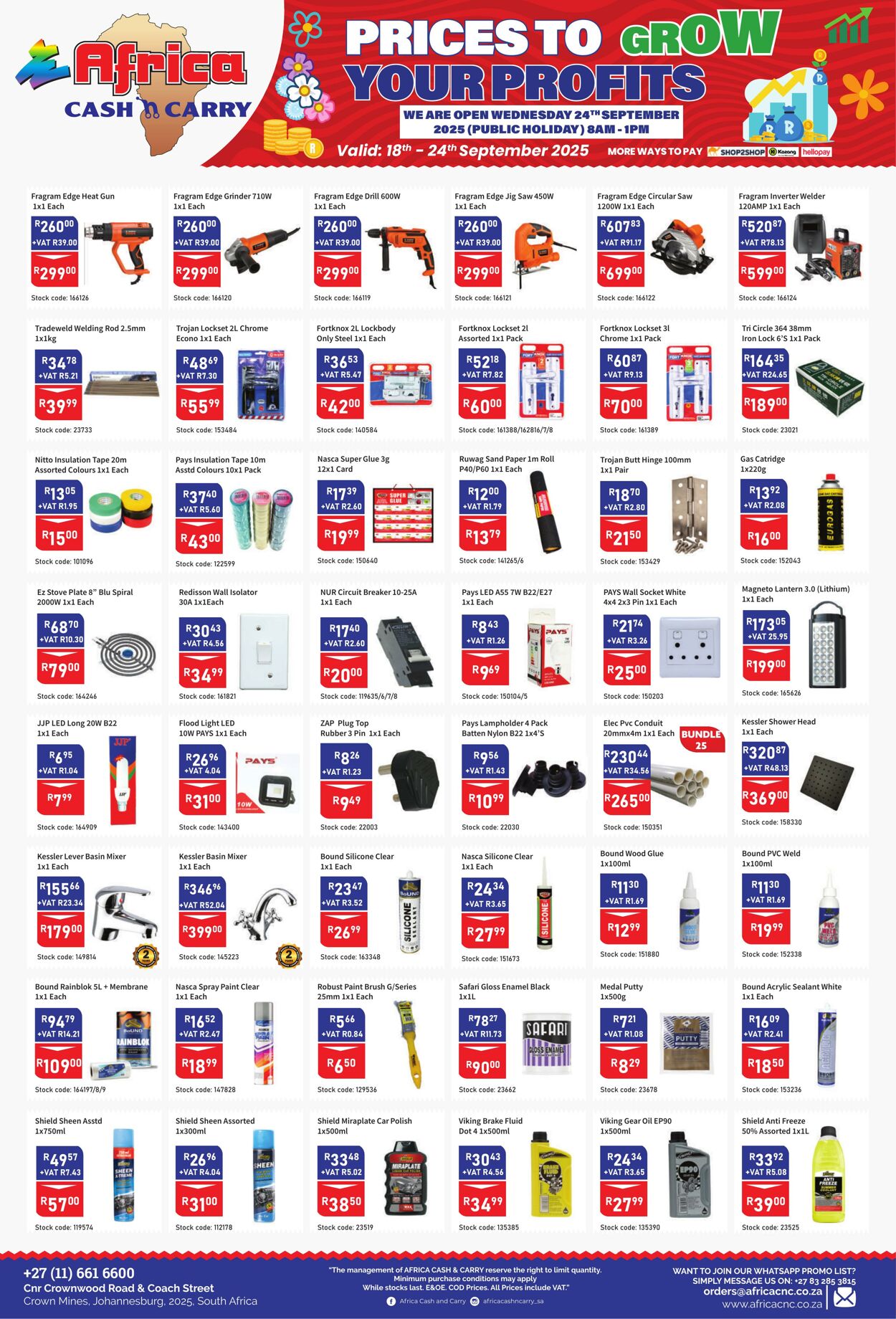 Special Africa Cash&Carry 18.09.2025 - 24.09.2025