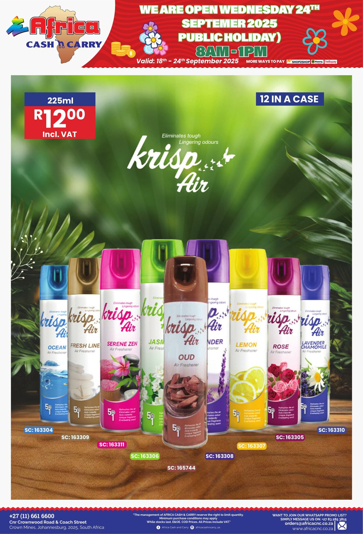 Special Africa Cash&Carry 18.09.2025 - 24.09.2025