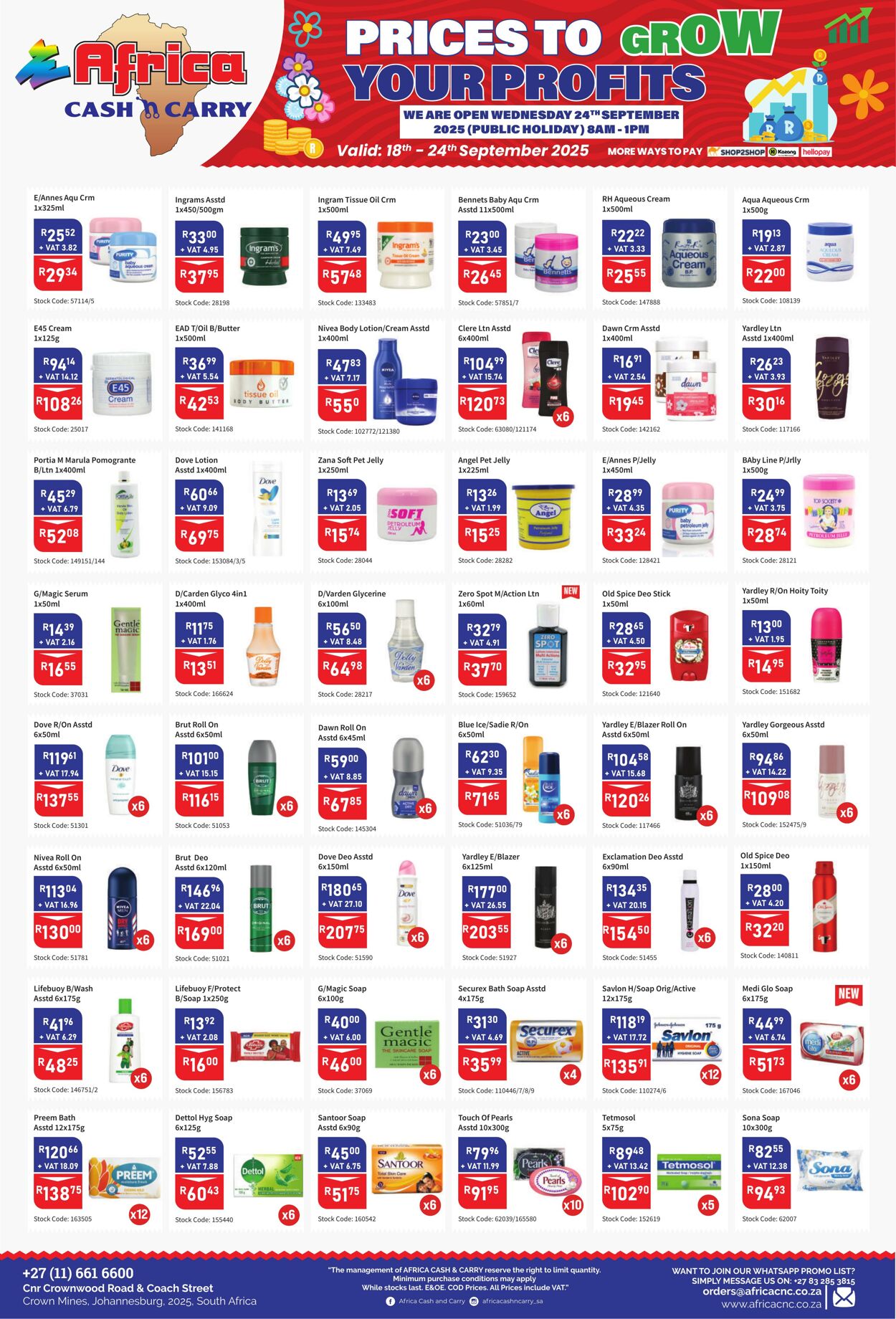 Special Africa Cash&Carry 18.09.2025 - 24.09.2025