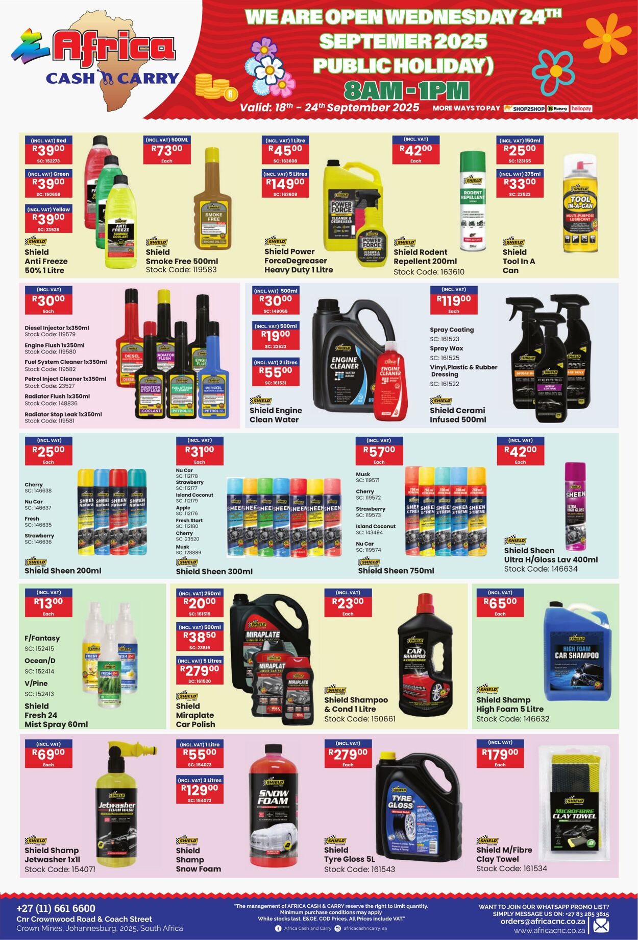 Special Africa Cash&Carry 18.09.2025 - 24.09.2025