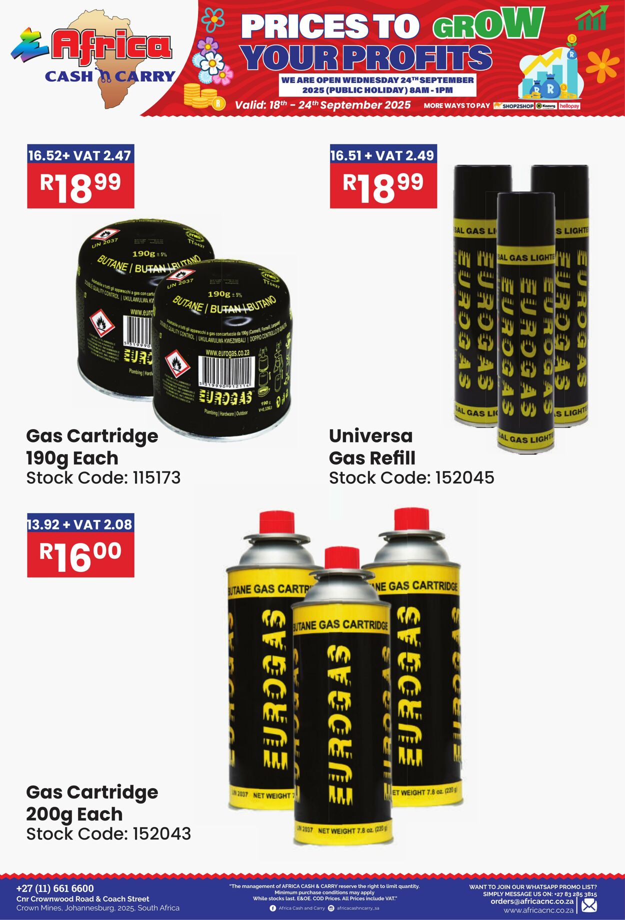 Special Africa Cash&Carry 18.09.2025 - 24.09.2025