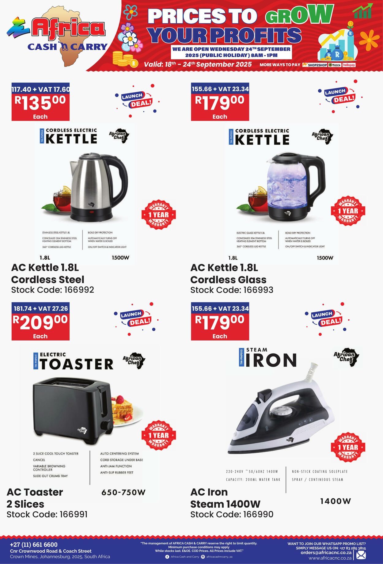 Special Africa Cash&Carry 18.09.2025 - 24.09.2025