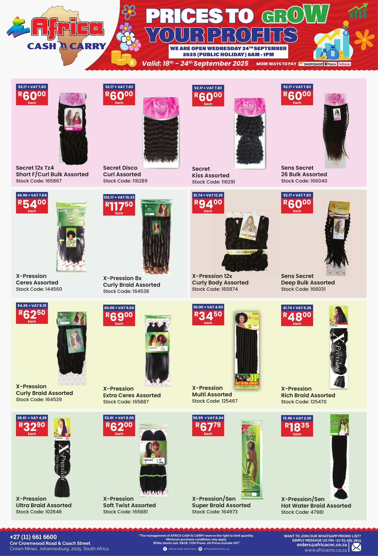 Special Africa Cash&Carry 18.09.2025 - 24.09.2025