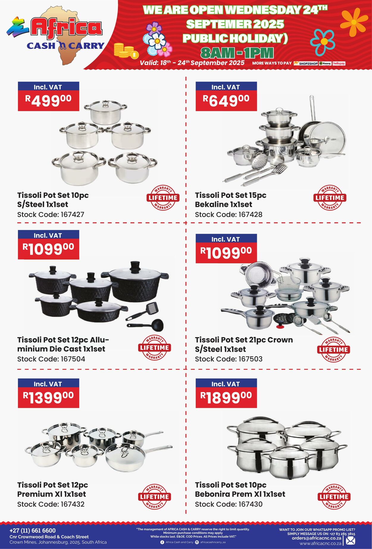 Special Africa Cash&Carry 18.09.2025 - 24.09.2025