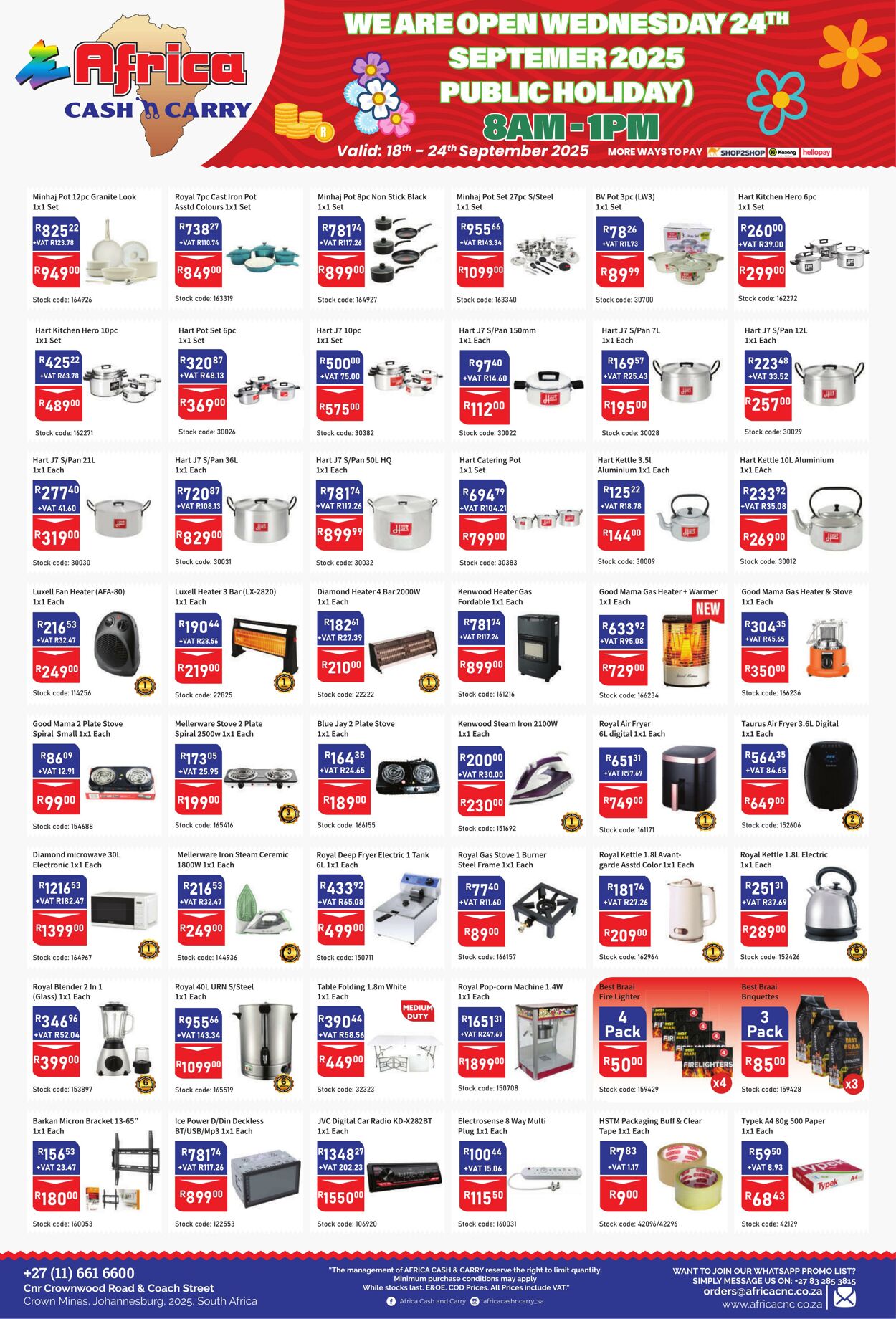 Special Africa Cash&Carry 18.09.2025 - 24.09.2025