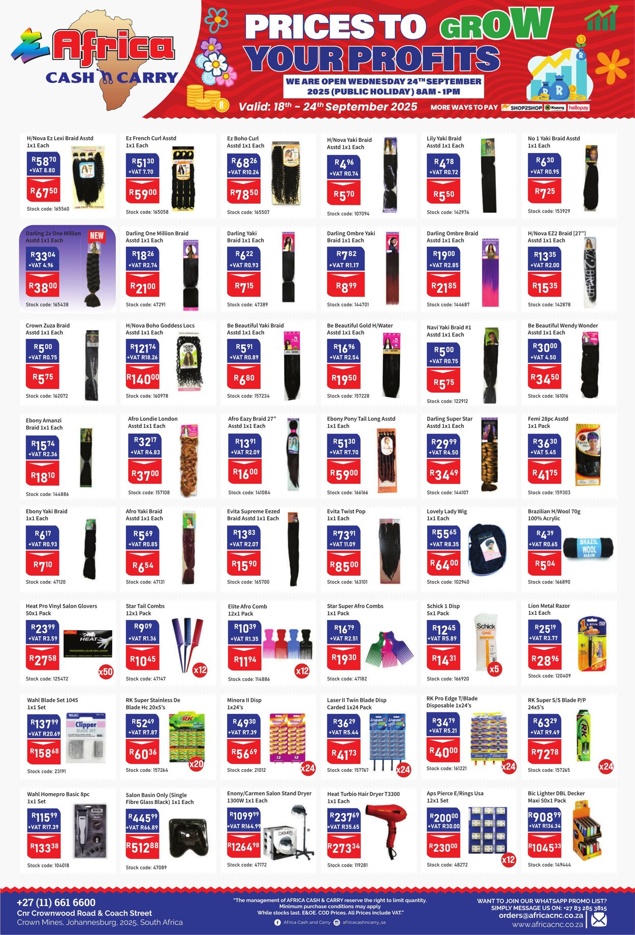 Special Africa Cash&Carry 18.09.2025 - 24.09.2025