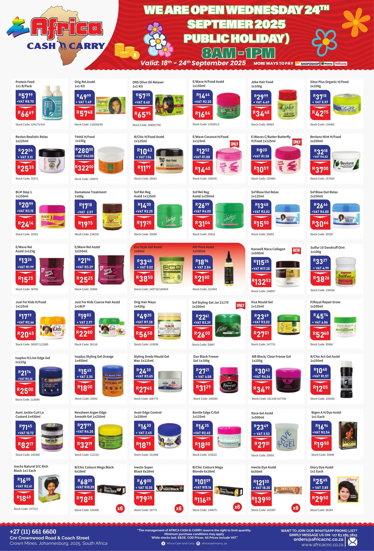 Special Africa Cash&Carry 18.09.2025 - 24.09.2025
