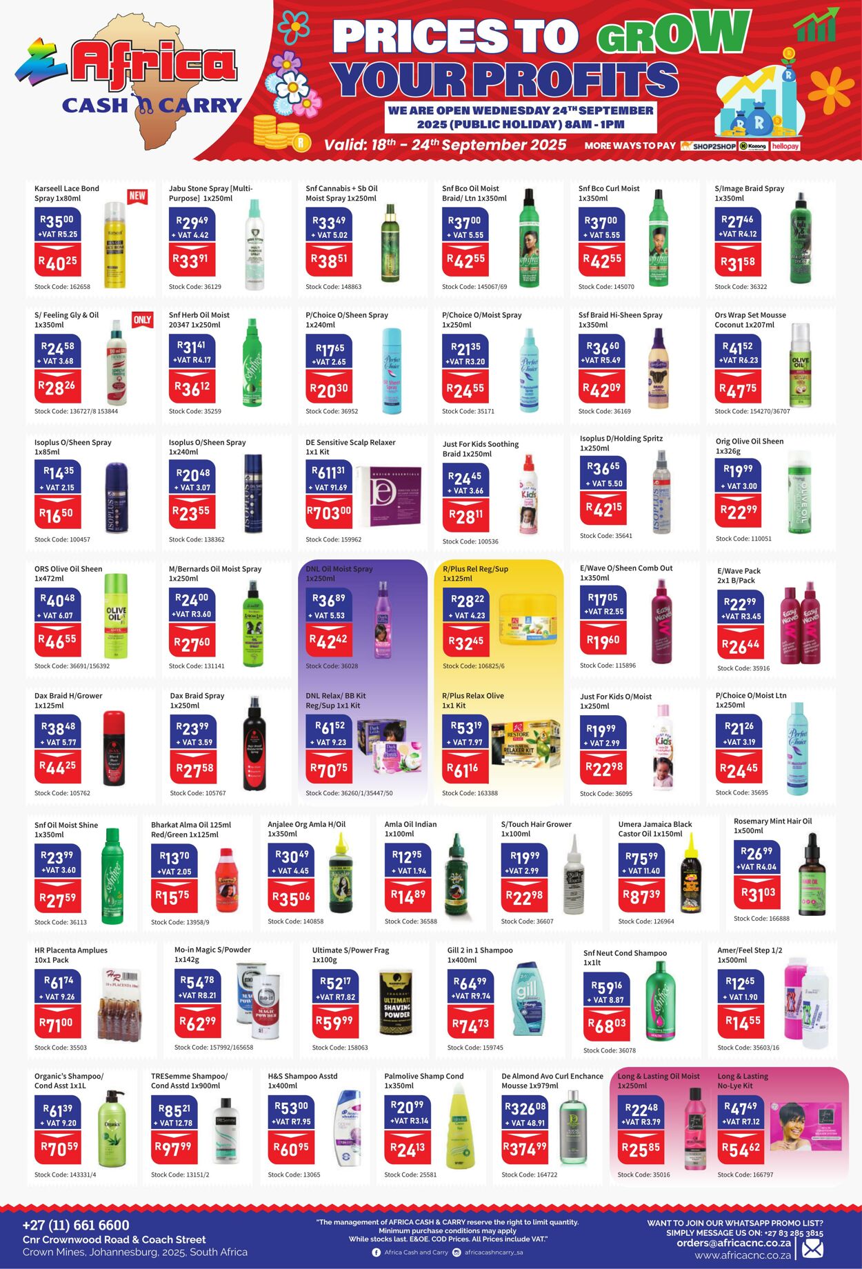 Special Africa Cash&Carry 18.09.2025 - 24.09.2025