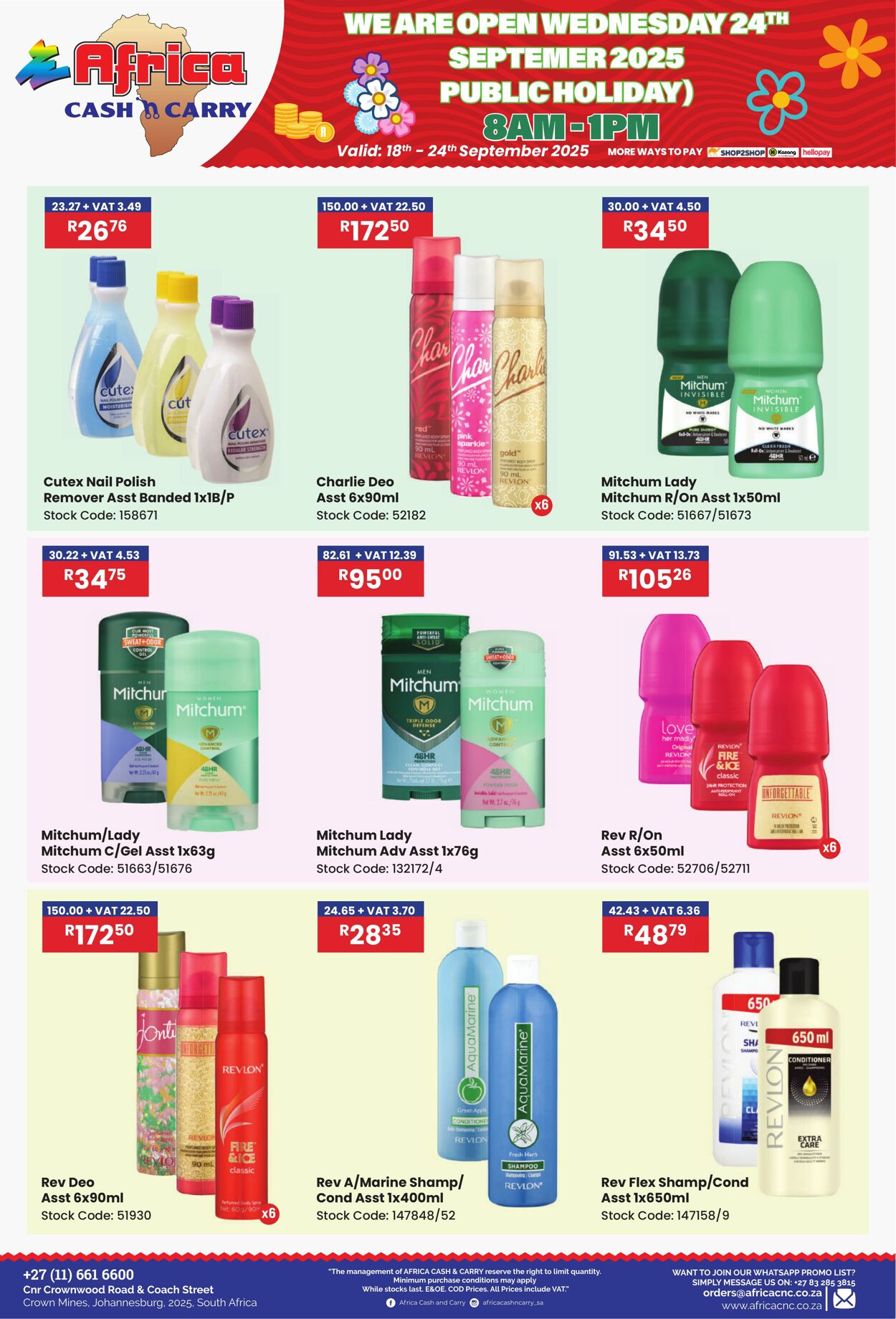 Special Africa Cash&Carry 18.09.2025 - 24.09.2025