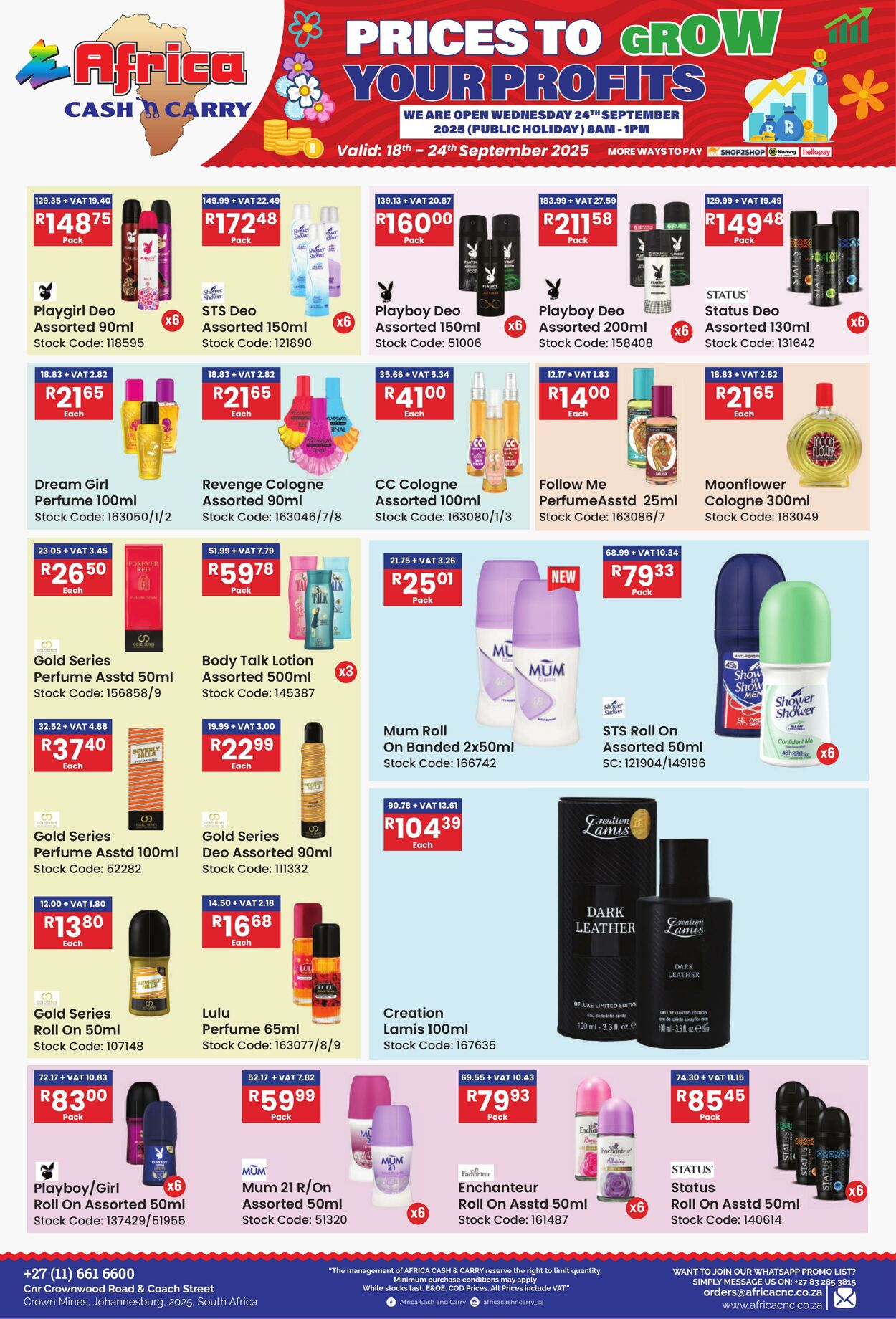 Special Africa Cash&Carry 18.09.2025 - 24.09.2025