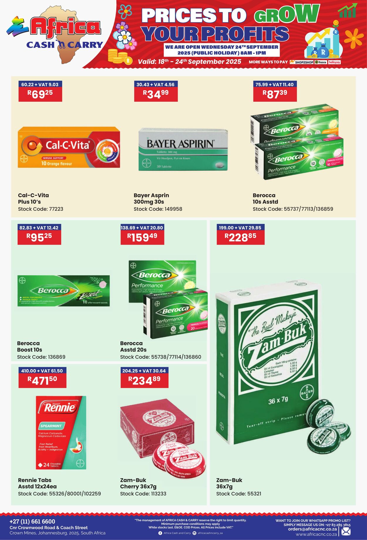 Special Africa Cash&Carry 18.09.2025 - 24.09.2025