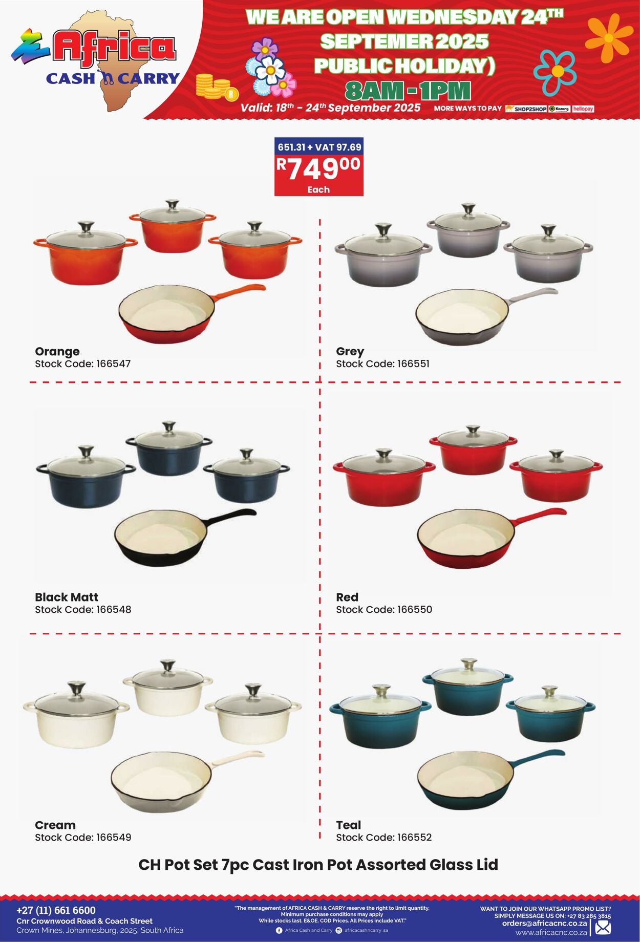 Special Africa Cash&Carry 18.09.2025 - 24.09.2025