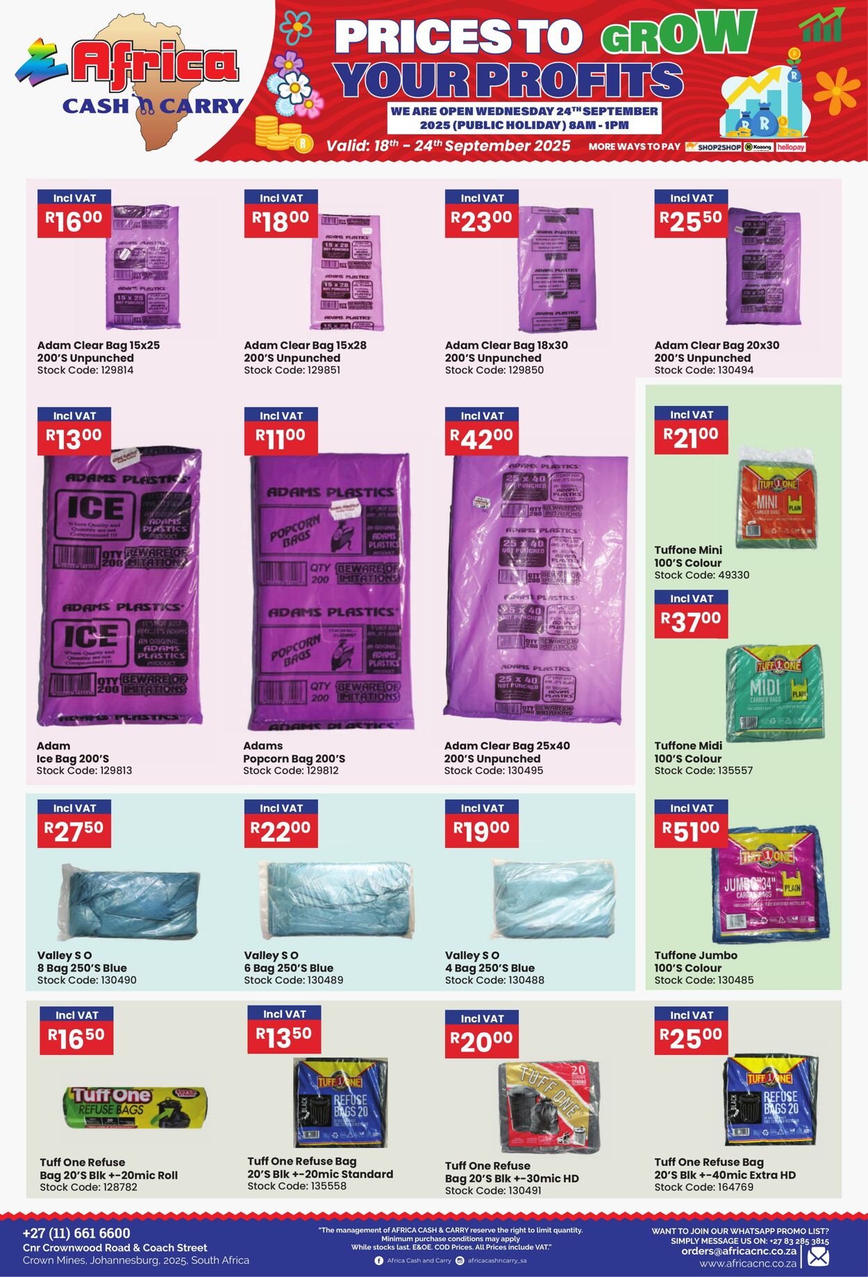 Special Africa Cash&Carry 18.09.2025 - 24.09.2025