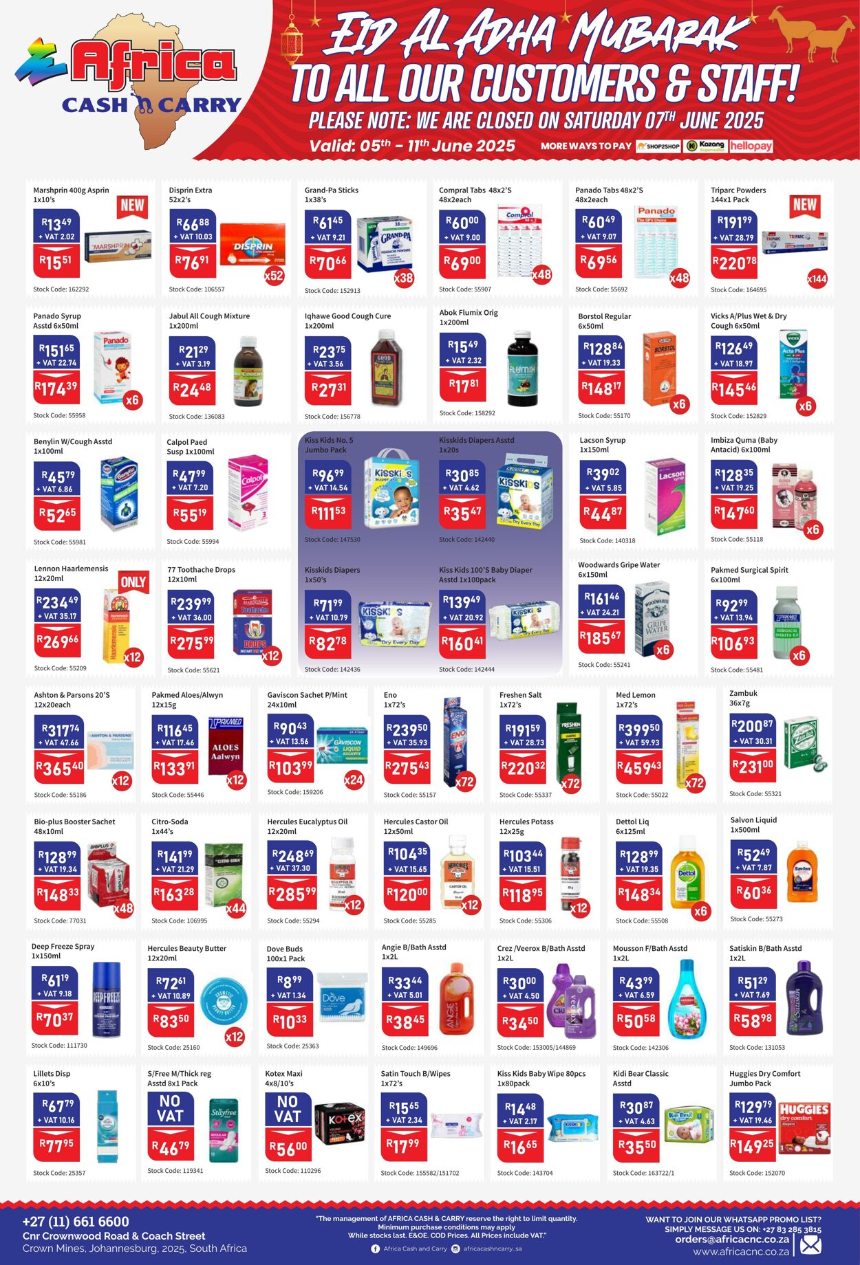 Special Africa Cash&Carry 05.06.2025 - 11.06.2025