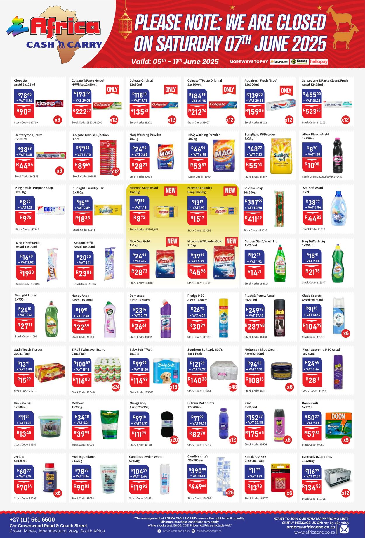 Special Africa Cash&Carry 05.06.2025 - 11.06.2025