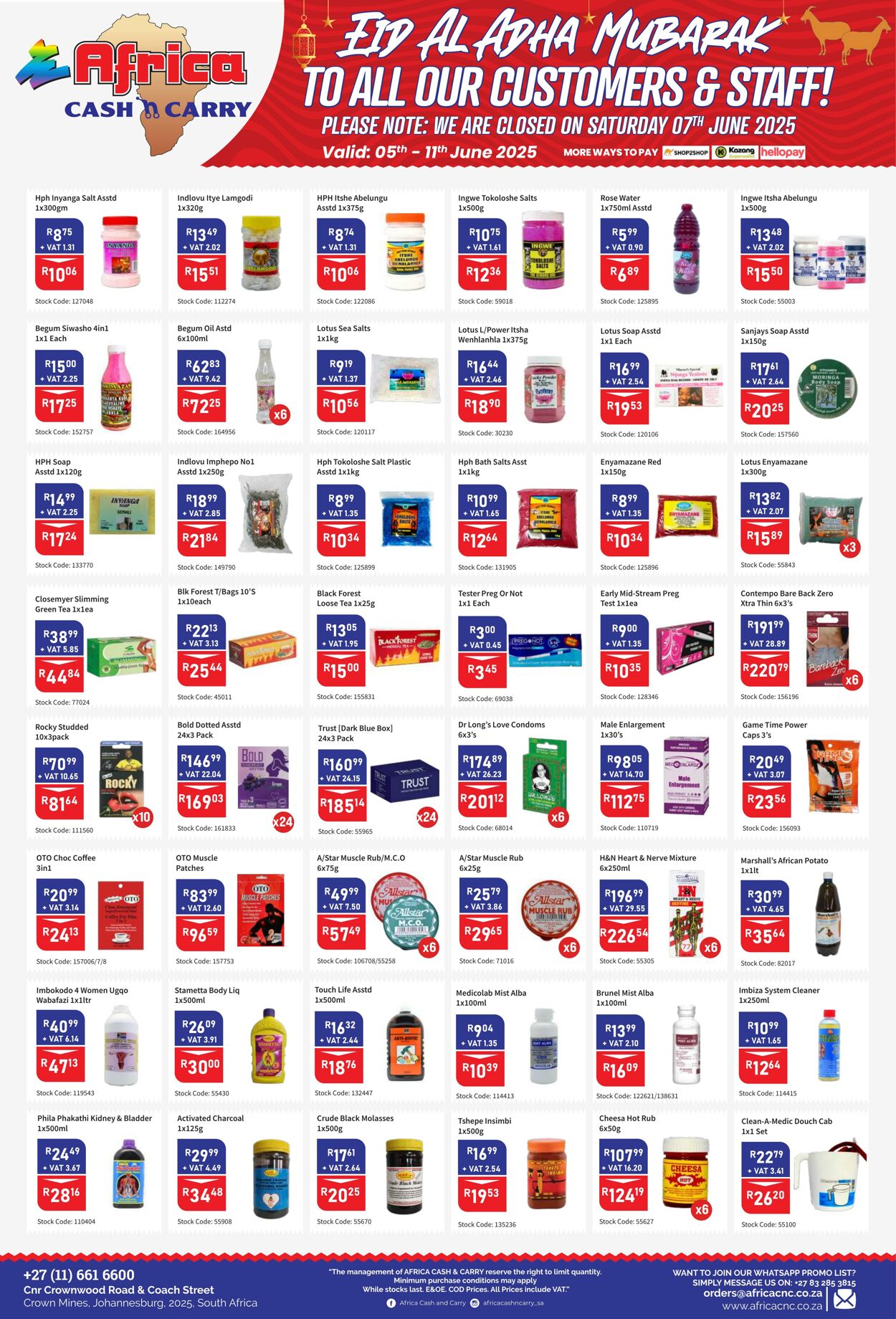 Special Africa Cash&Carry 05.06.2025 - 11.06.2025