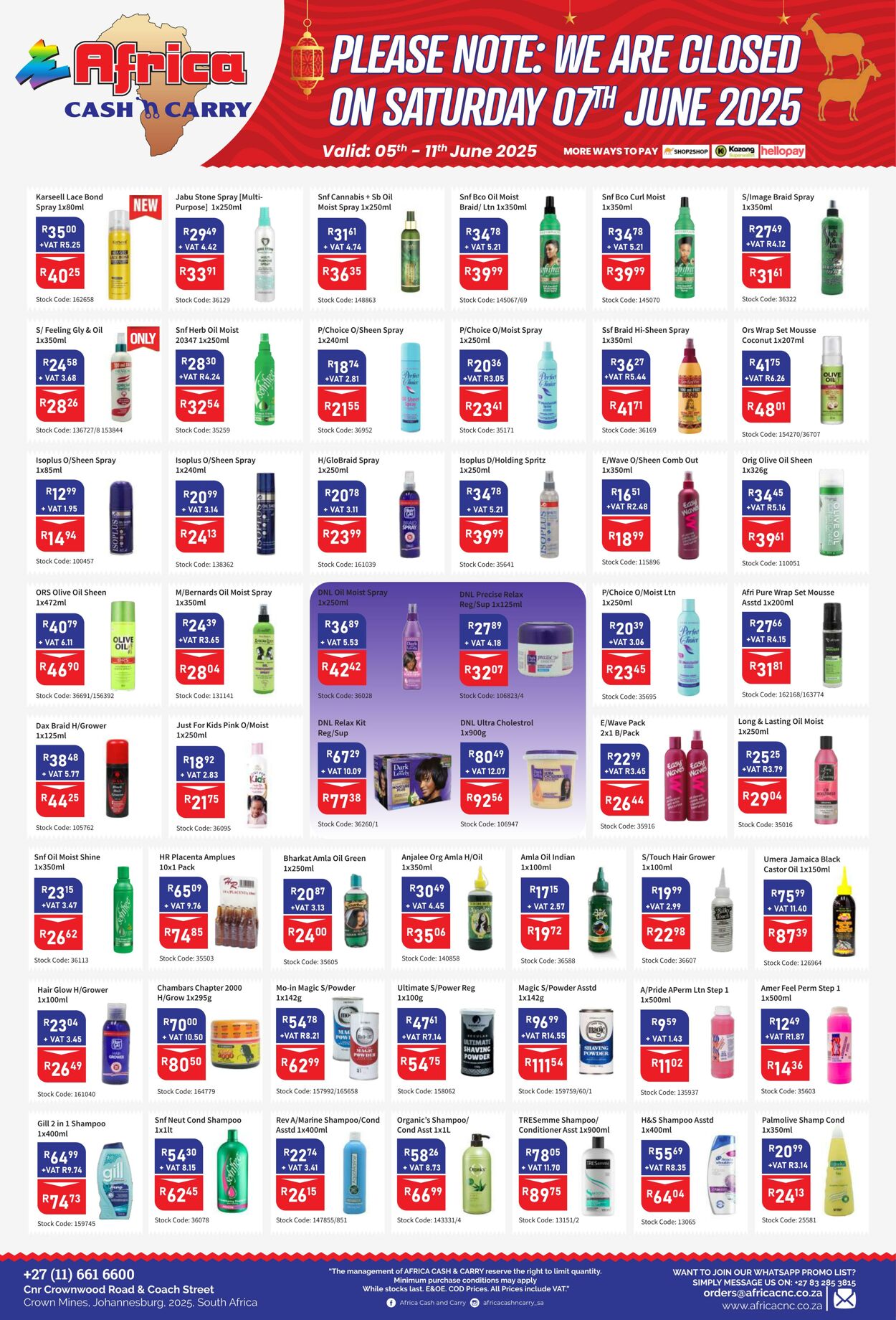 Special Africa Cash&Carry 05.06.2025 - 11.06.2025
