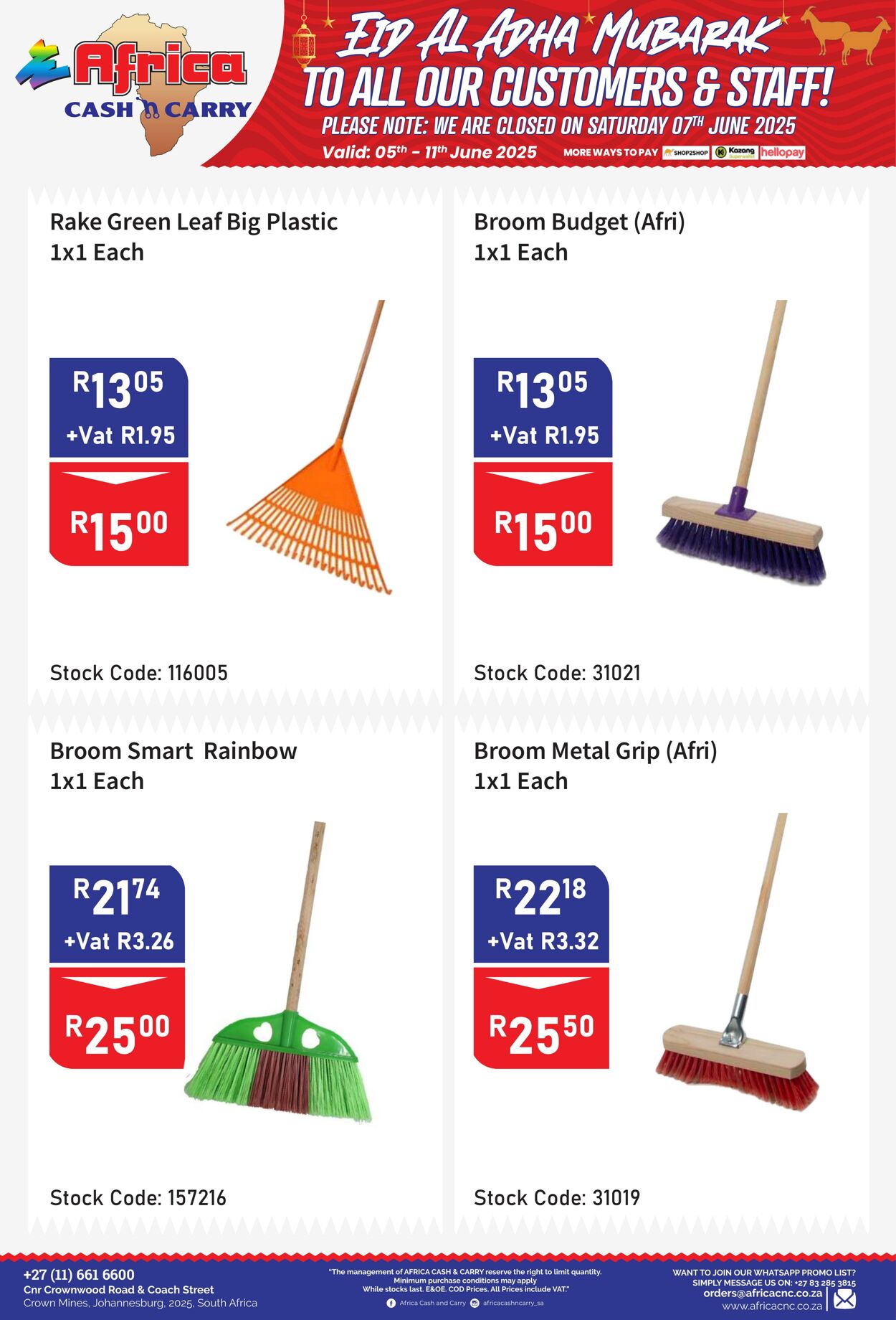 Special Africa Cash&Carry 05.06.2025 - 11.06.2025
