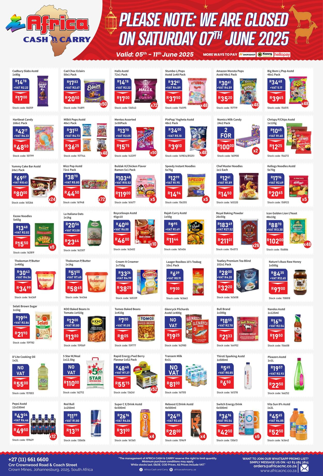 Special Africa Cash&Carry 05.06.2025 - 11.06.2025