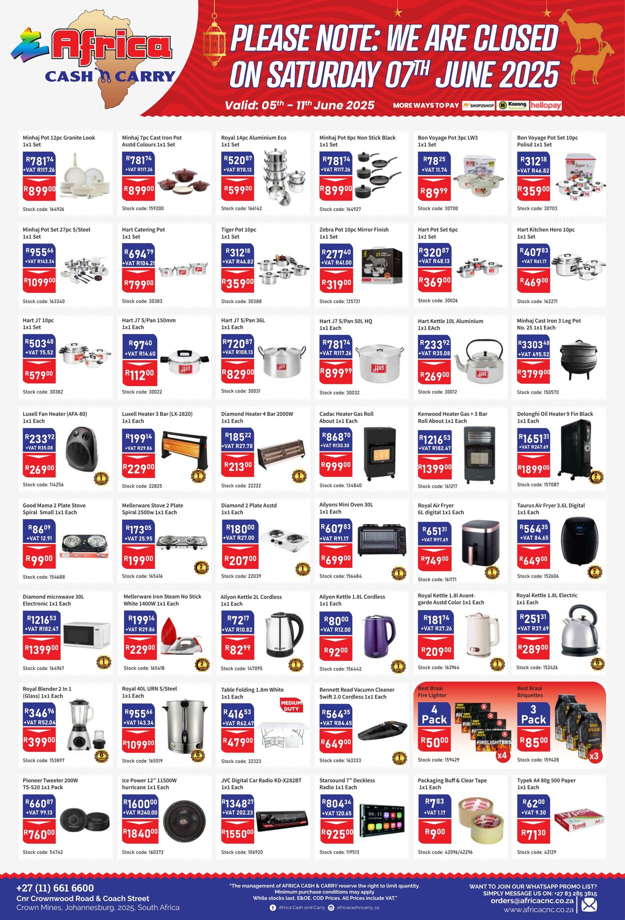 Special Africa Cash&Carry 05.06.2025 - 11.06.2025