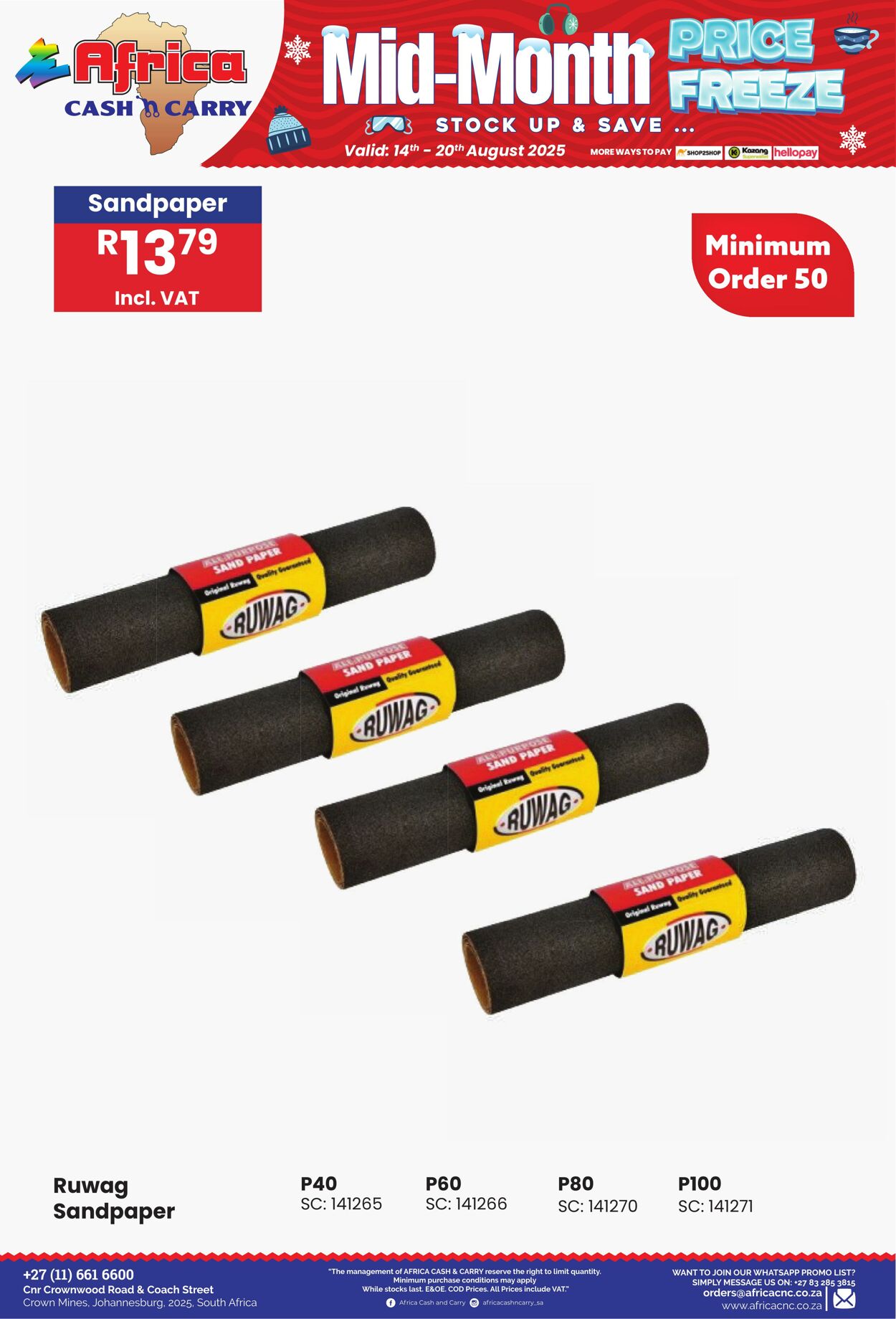 Special Africa Cash&Carry 14.08.2025 - 20.08.2025