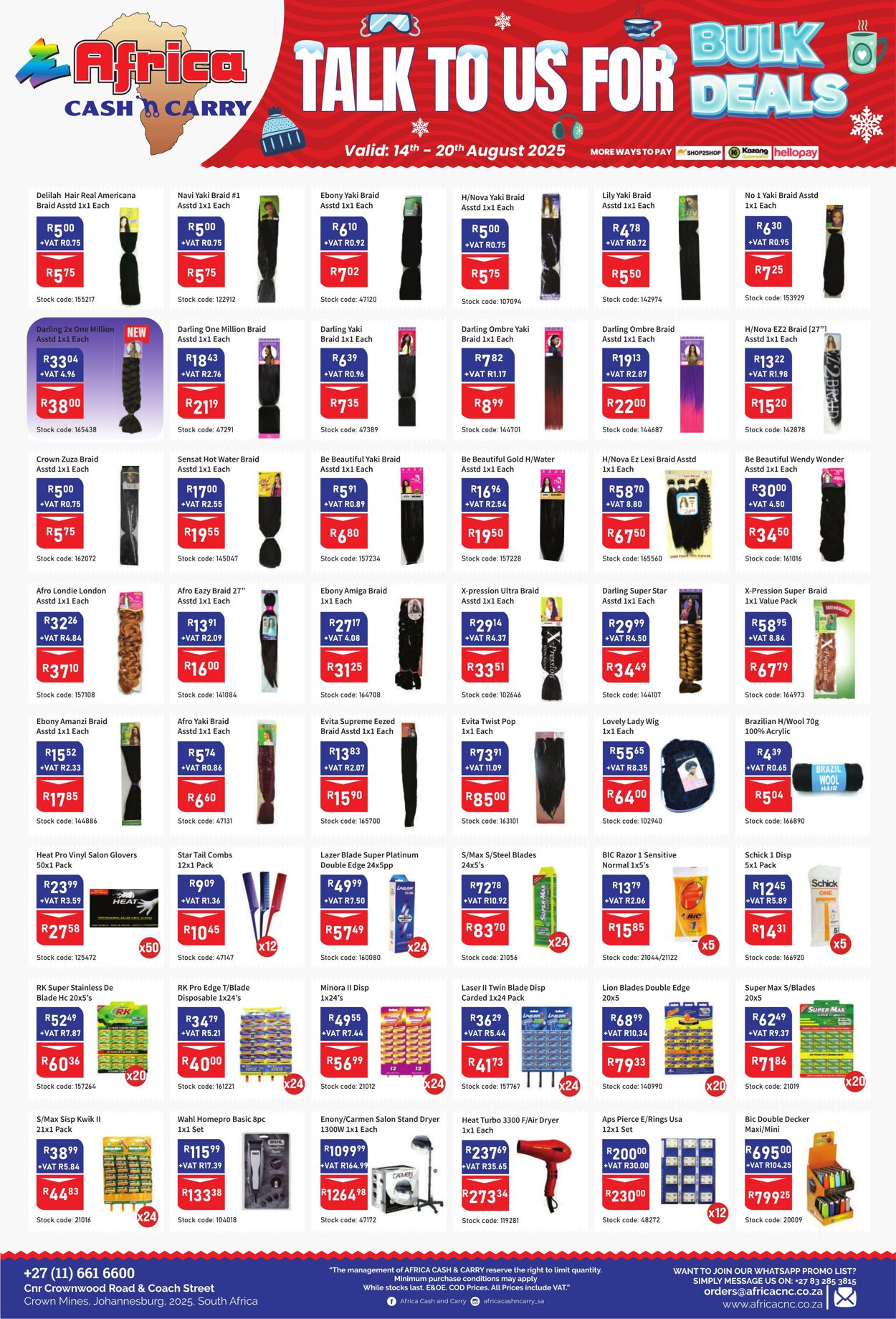 Special Africa Cash&Carry 14.08.2025 - 20.08.2025