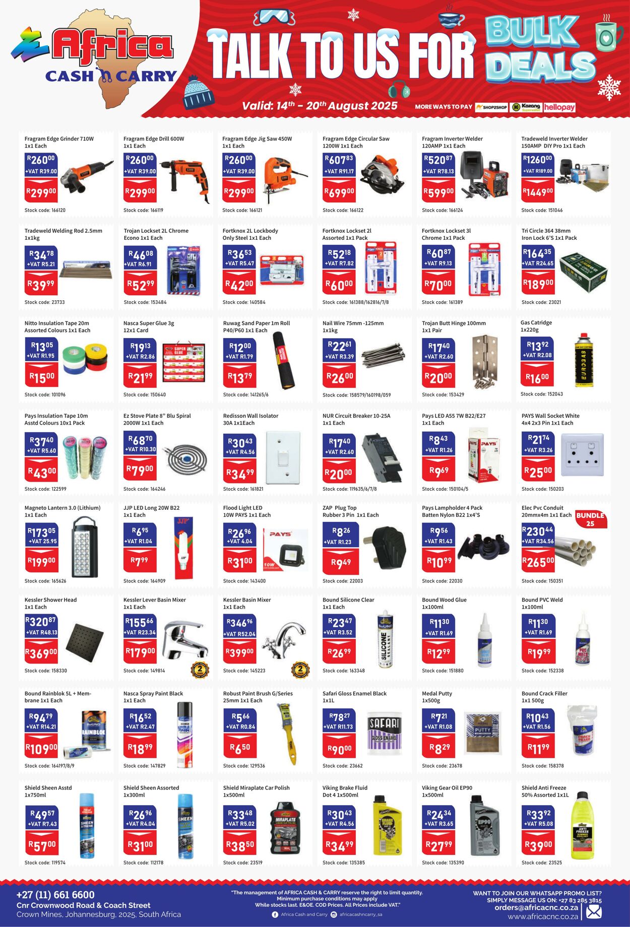 Special Africa Cash&Carry 14.08.2025 - 20.08.2025