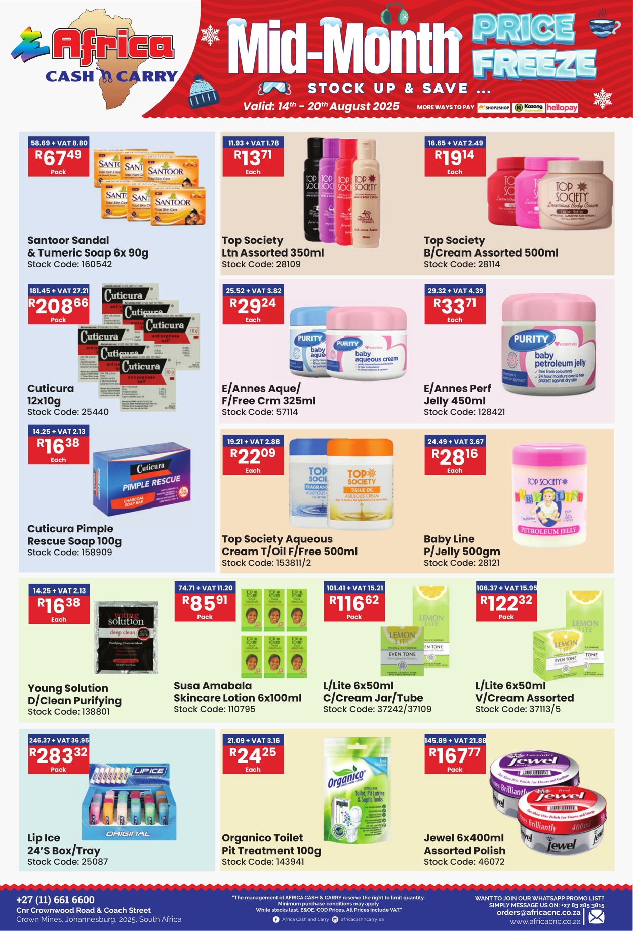 Special Africa Cash&Carry 14.08.2025 - 20.08.2025