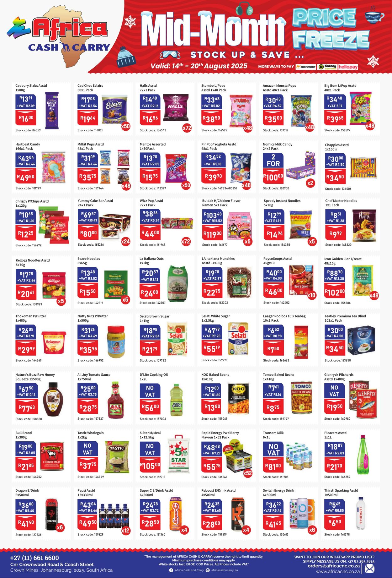 Special Africa Cash&Carry 14.08.2025 - 20.08.2025