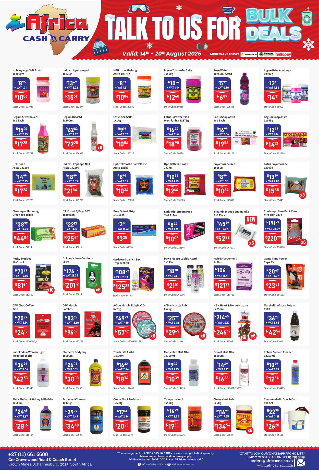 Special Africa Cash&Carry 14.08.2025 - 20.08.2025