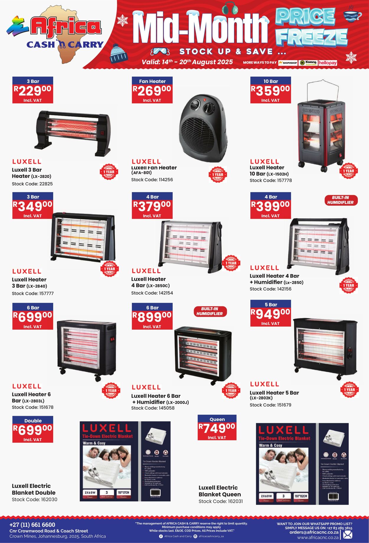 Special Africa Cash&Carry 14.08.2025 - 20.08.2025