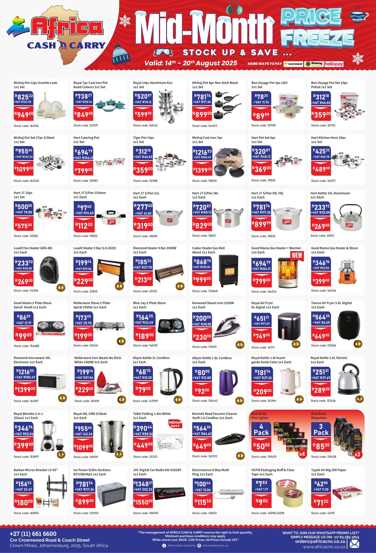 Special Africa Cash&Carry 14.08.2025 - 20.08.2025