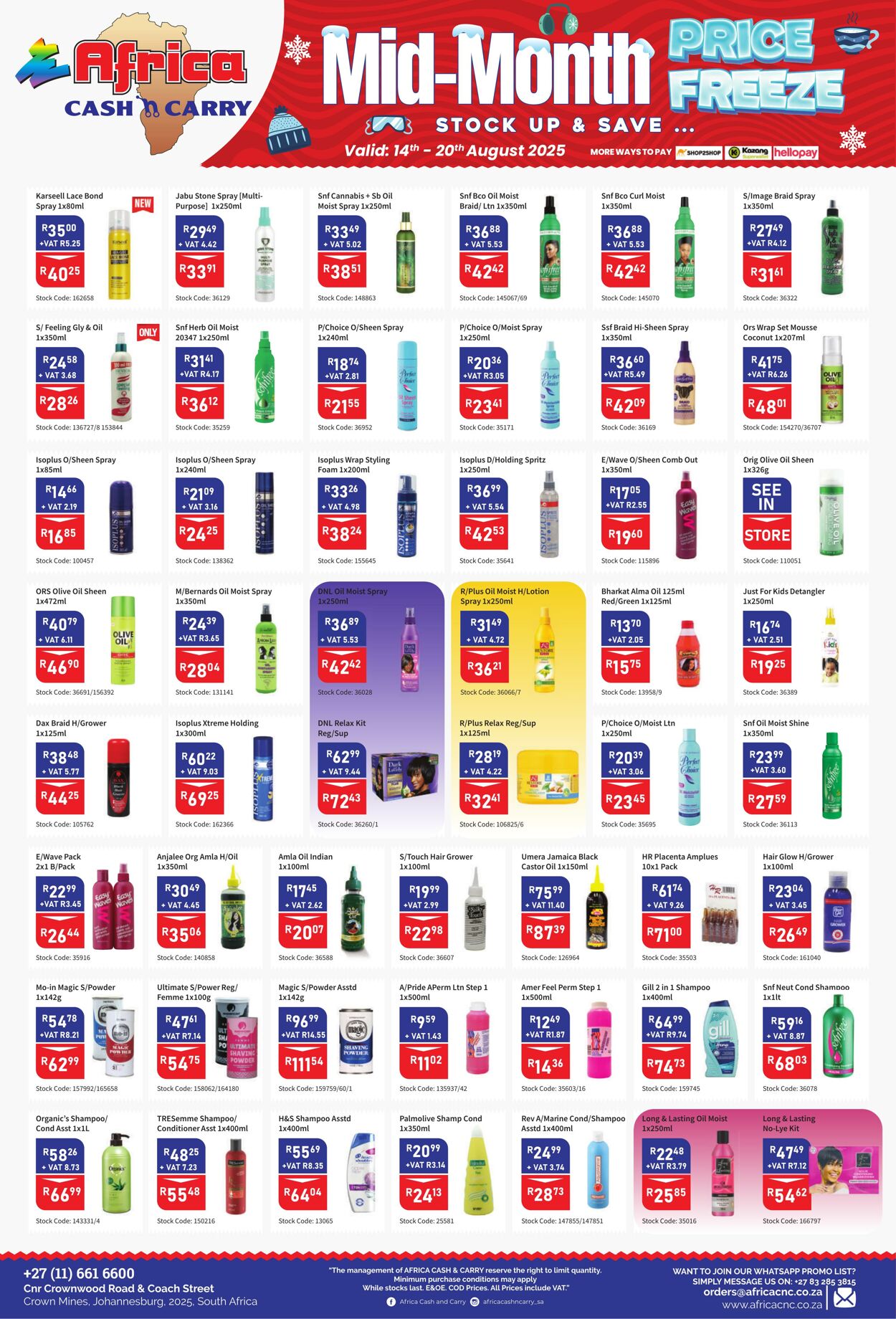 Special Africa Cash&Carry 14.08.2025 - 20.08.2025