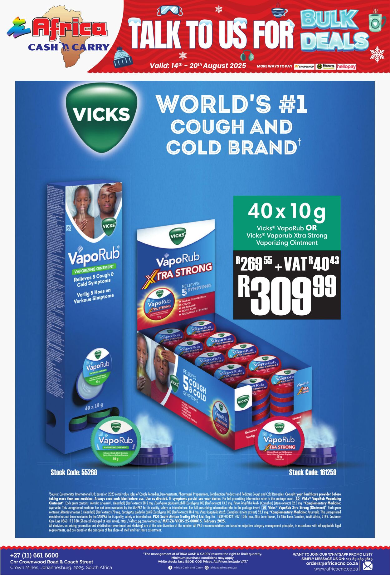 Special Africa Cash&Carry 14.08.2025 - 20.08.2025
