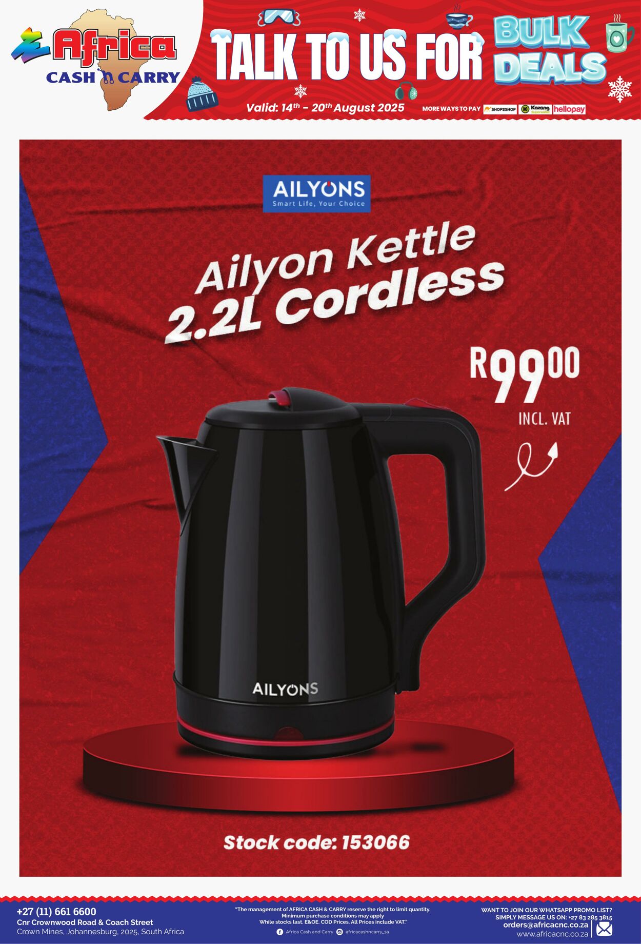 Special Africa Cash&Carry 14.08.2025 - 20.08.2025