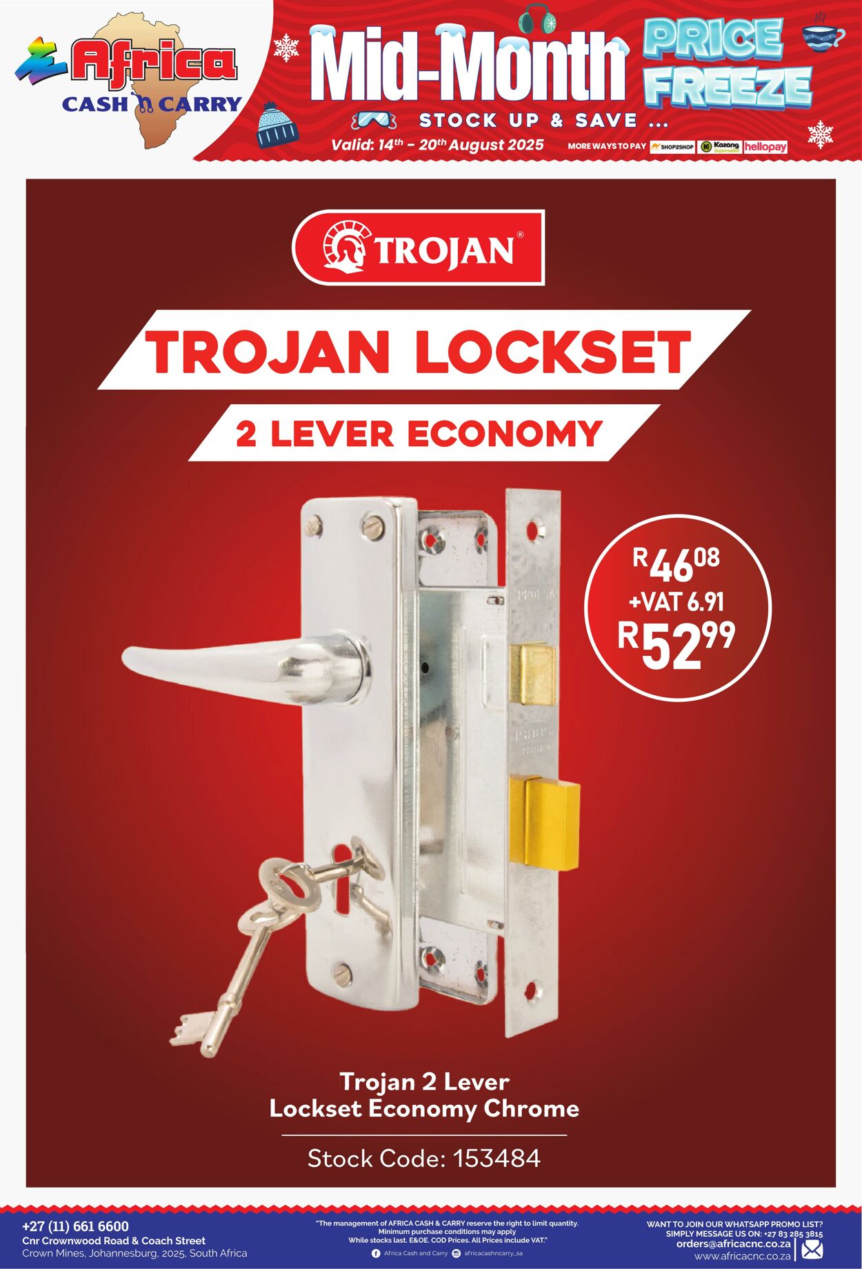 Special Africa Cash&Carry 14.08.2025 - 20.08.2025