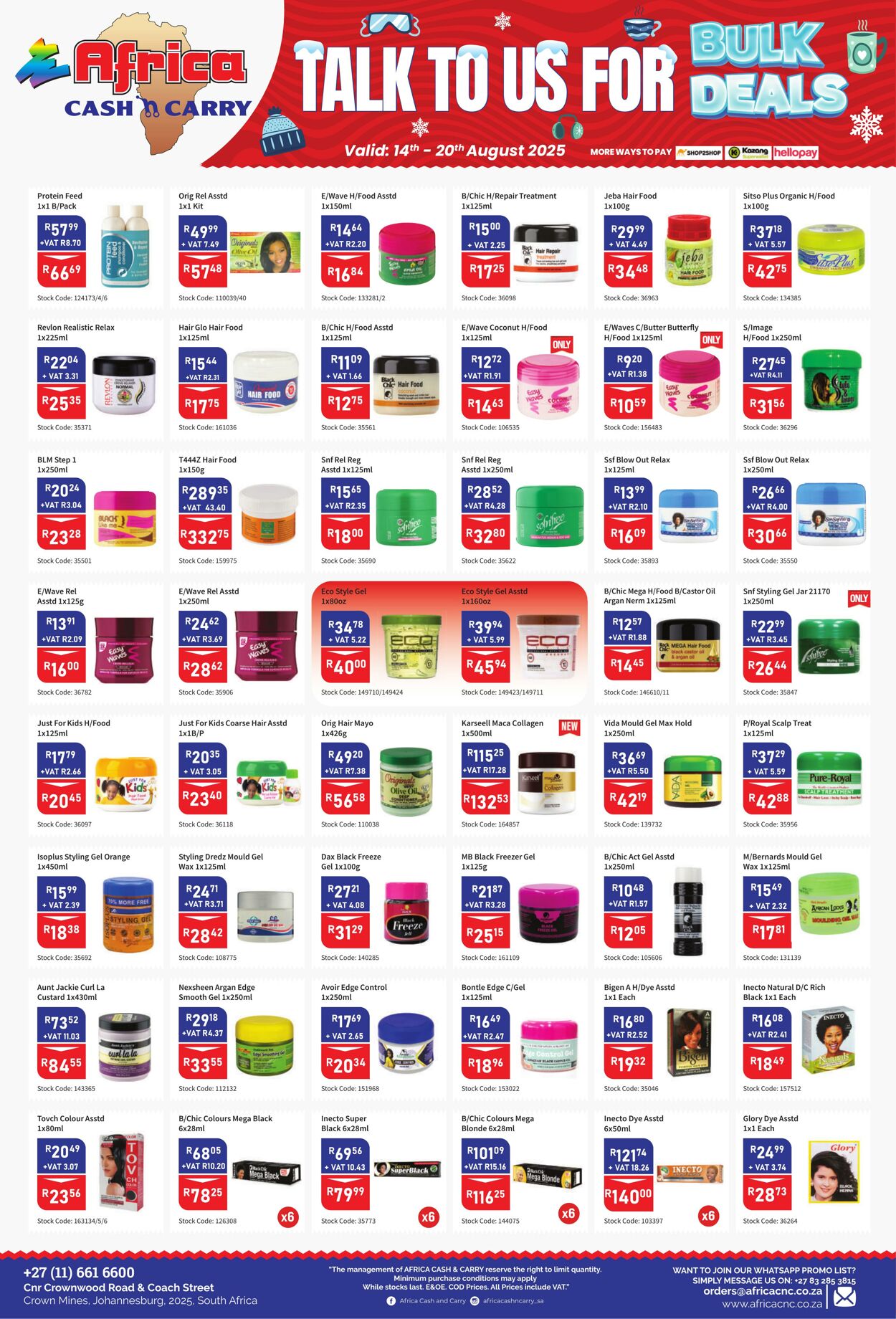 Special Africa Cash&Carry 14.08.2025 - 20.08.2025