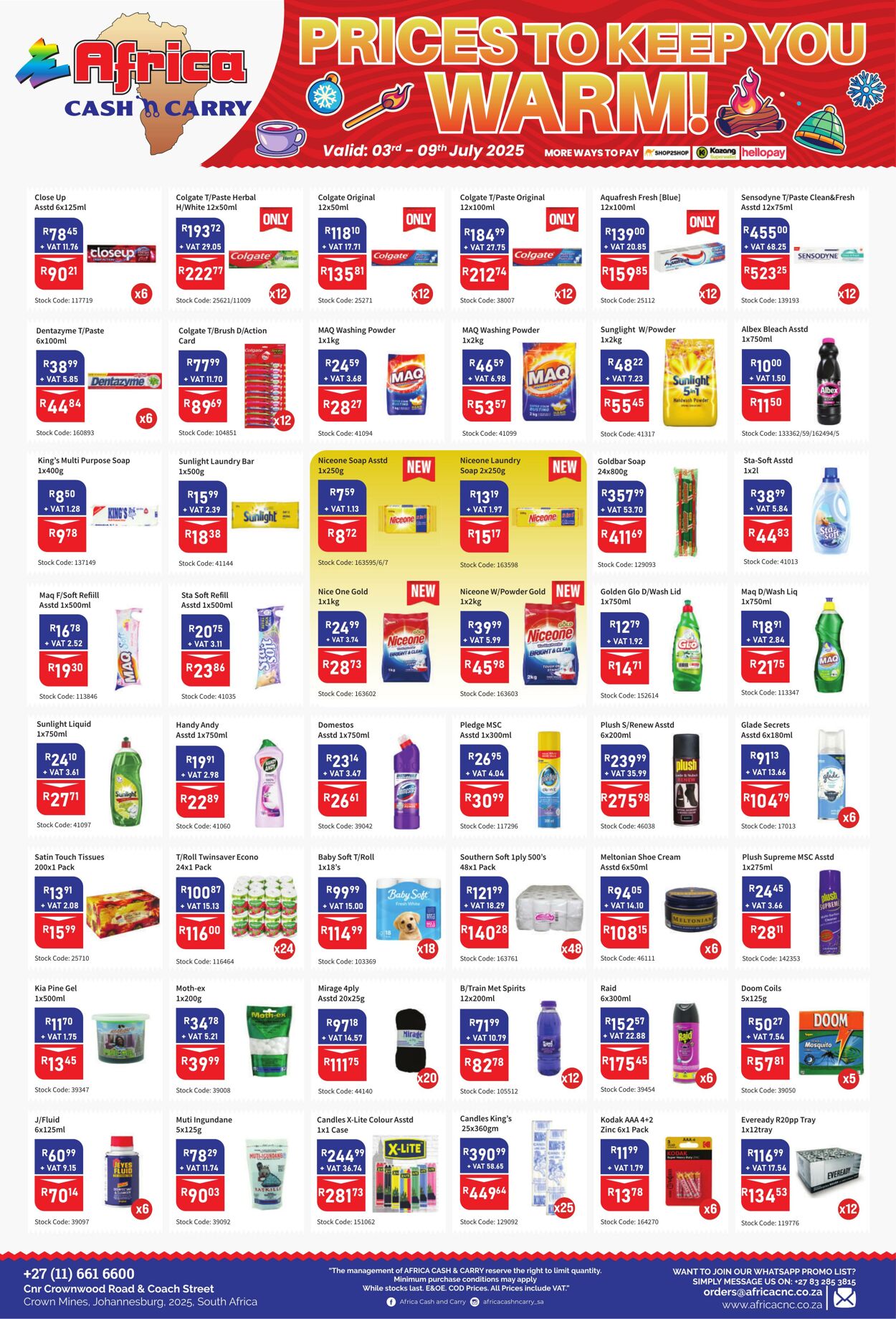 Special Africa Cash&Carry 03.07.2025 - 09.07.2025