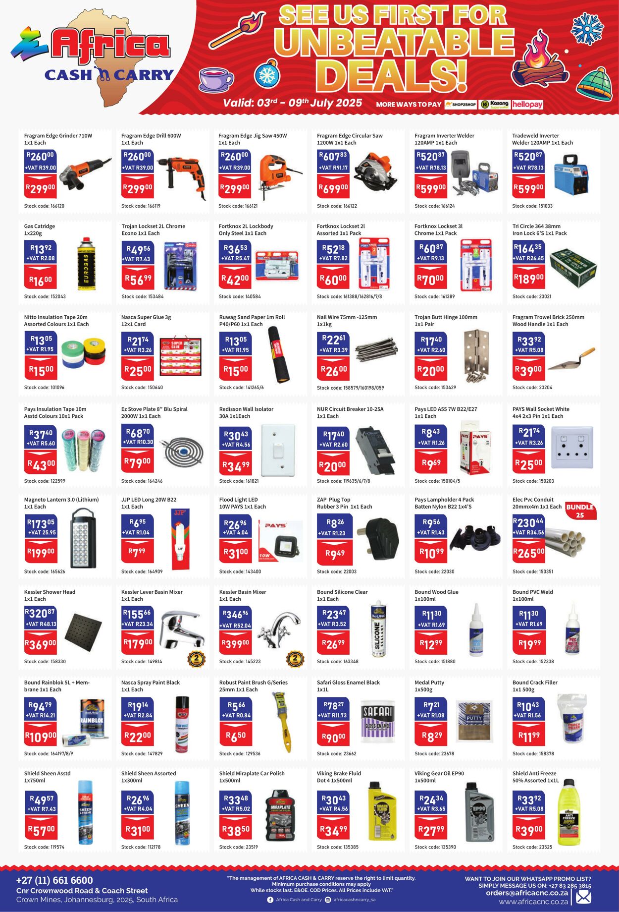 Special Africa Cash&Carry 03.07.2025 - 09.07.2025