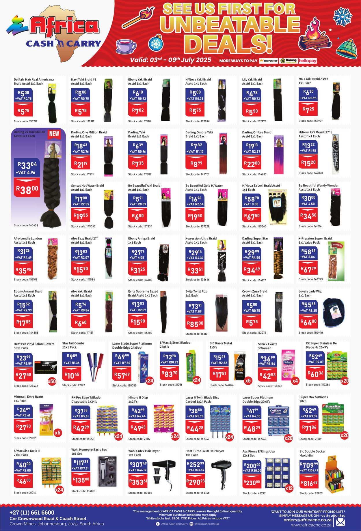 Special Africa Cash&Carry 03.07.2025 - 09.07.2025